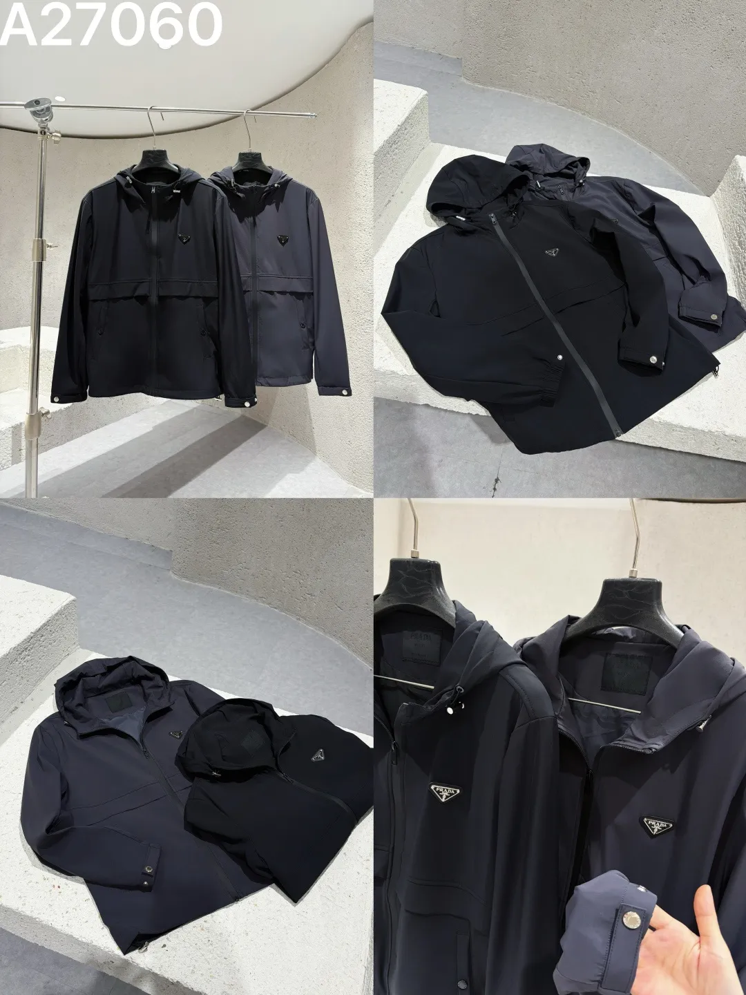 Logo-Appliqué Hooded Technical Jacket D21521473 — view 9