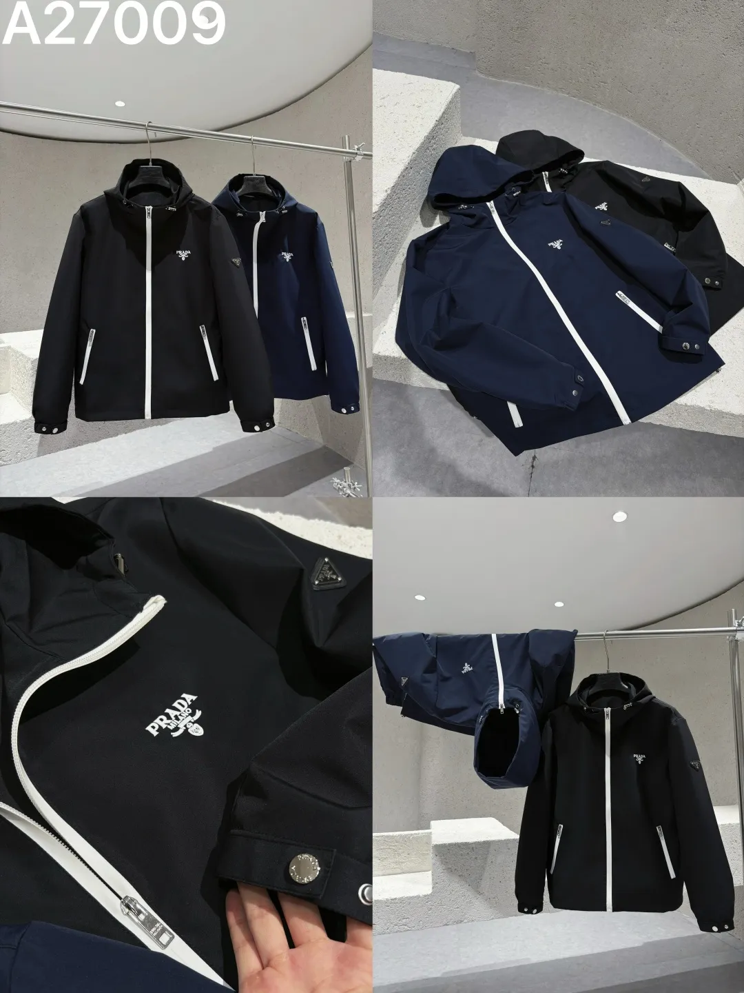 Hooded Technical Shell Jacket D21521474 — view 9