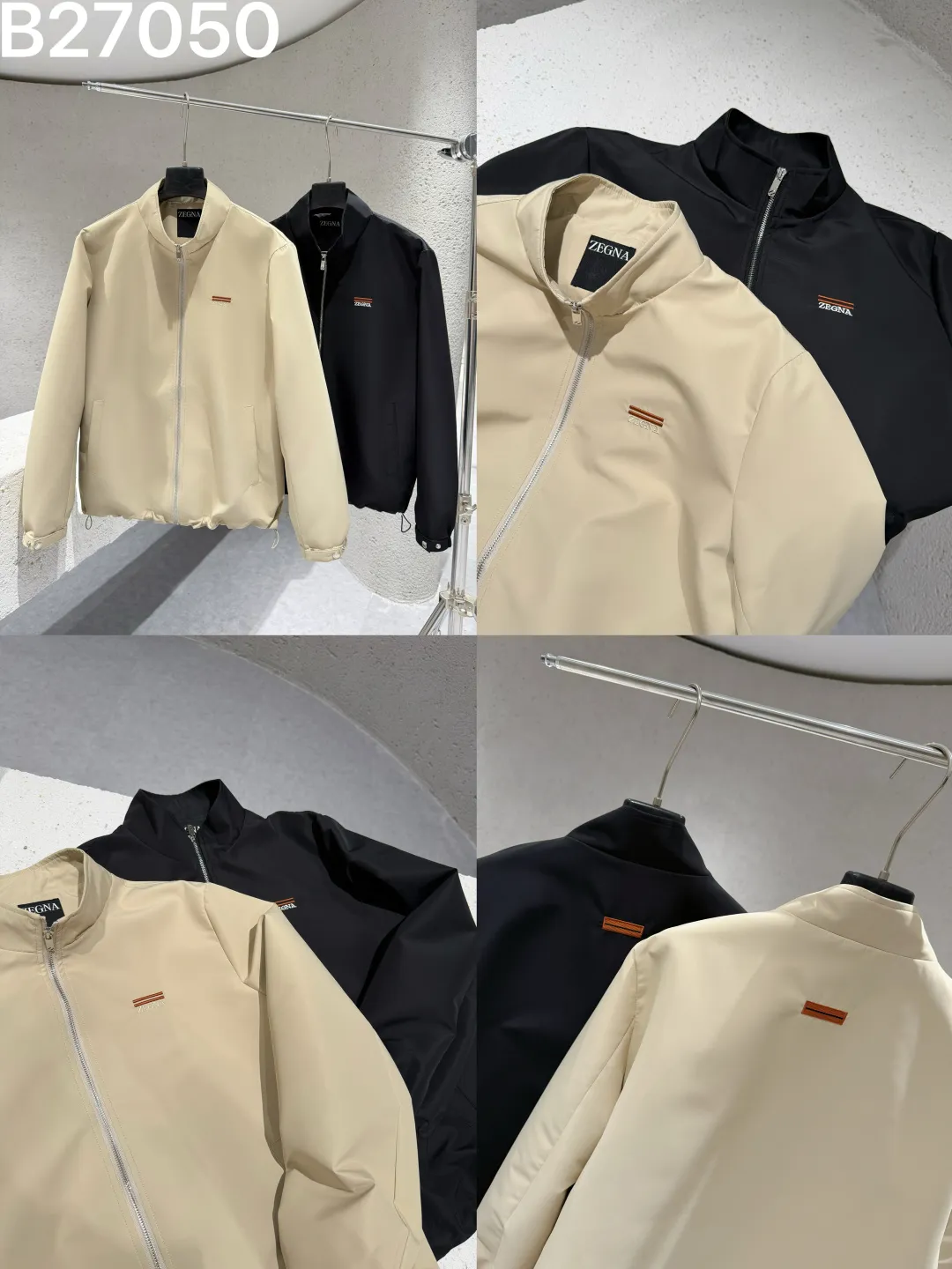 Zegna Technical Zip-Up Bomber Jacket D21521481 — view 9