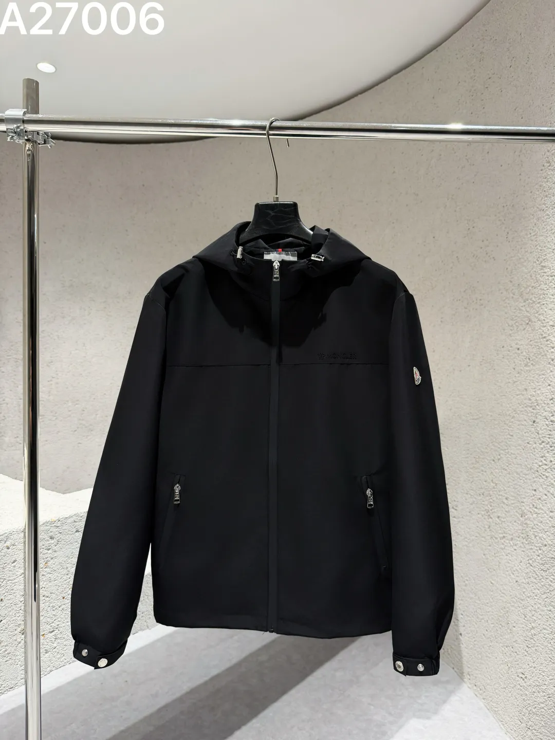 Moncler Hooded Technical Shell Jacket D21521468 — view 2