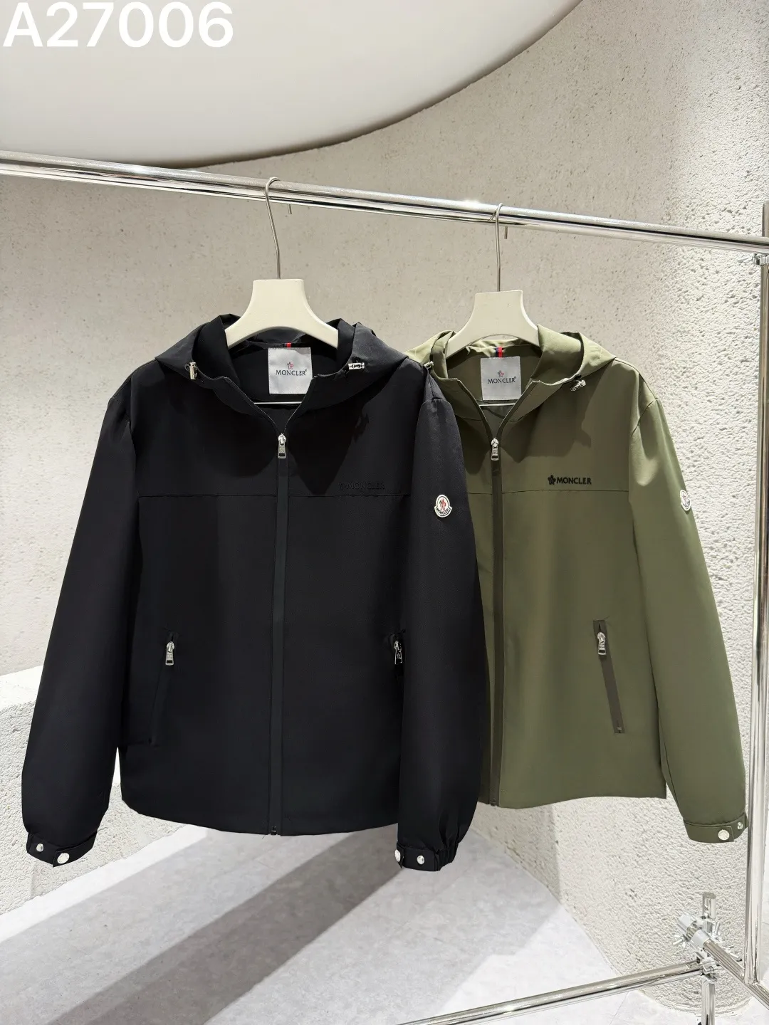 Moncler Hooded Technical Shell Jacket D21521468 — view 3