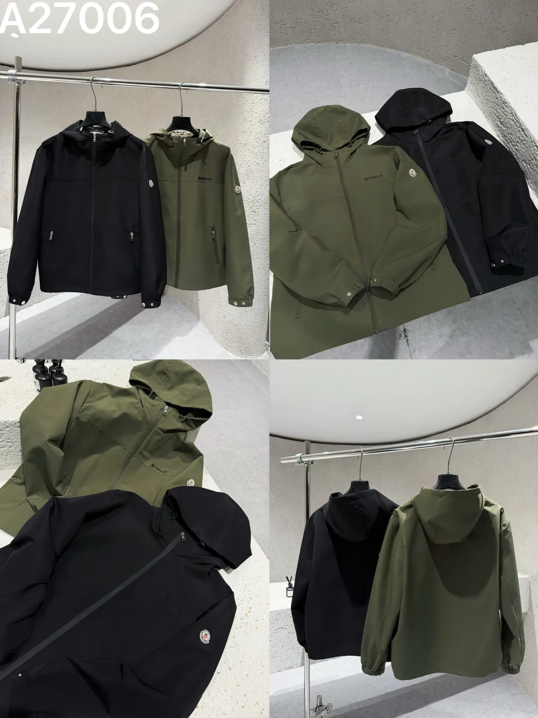 Moncler Hooded Technical Shell Jacket D21521468 — view 9