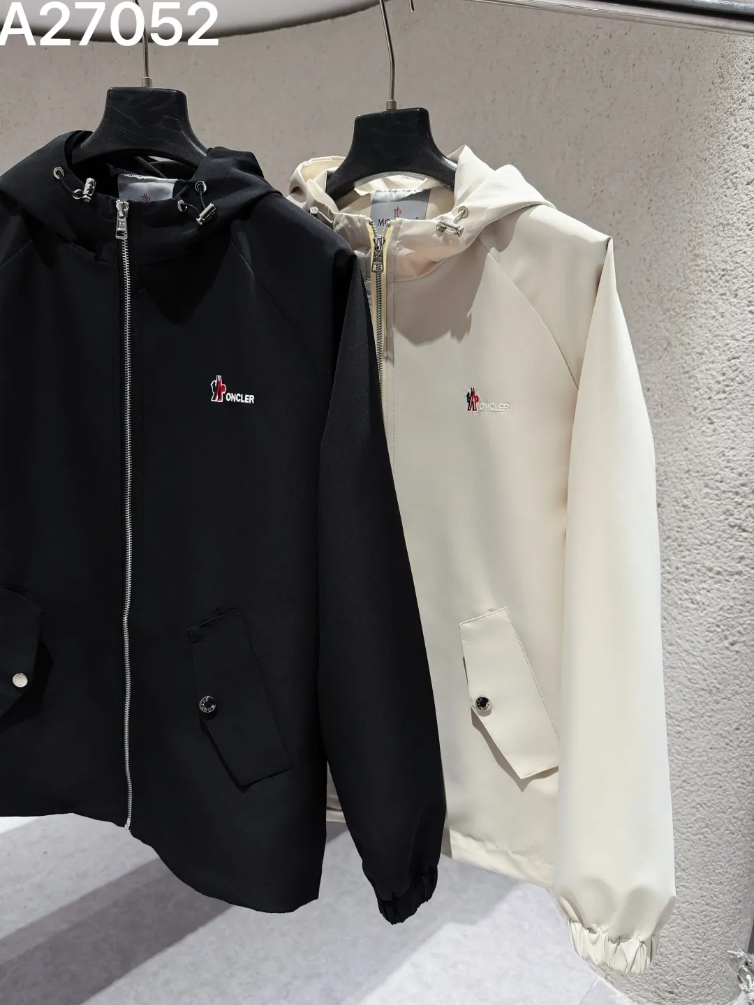Moncler Hooded Technical Windbreaker Jacket D21521469 — view 5