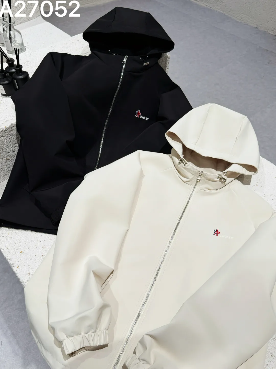 Moncler Hooded Technical Windbreaker Jacket D21521469 — view 7