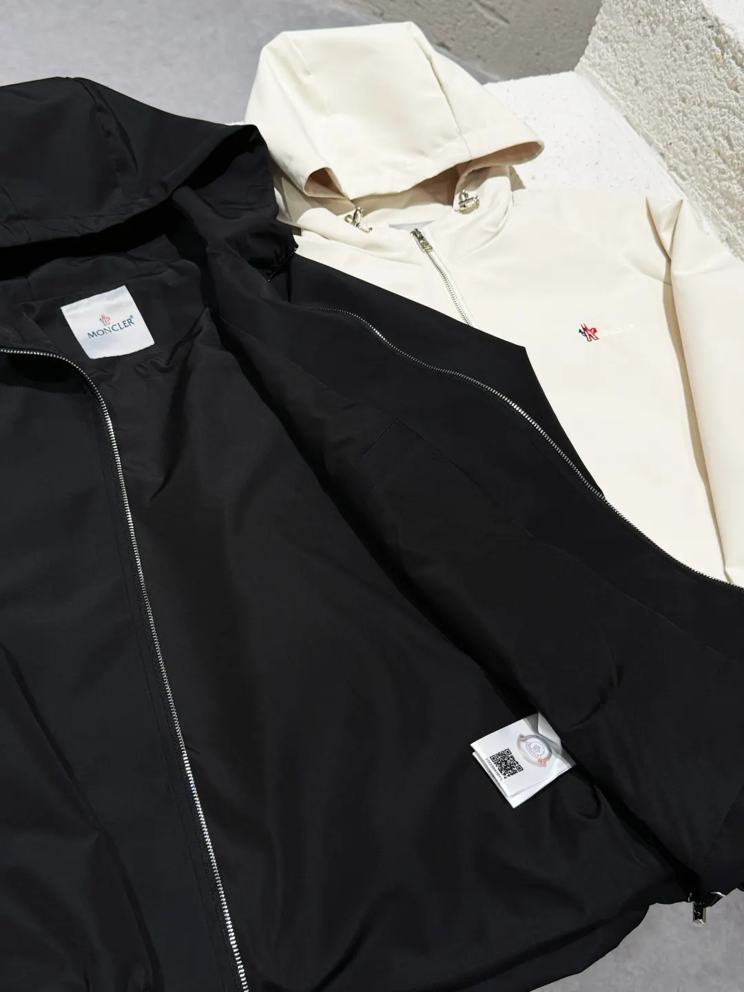Moncler Hooded Technical Windbreaker Jacket D21521469 — view 8