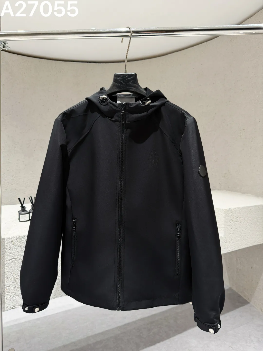 Moncler Hooded Technical Shell Jacket D21521479 — view 2