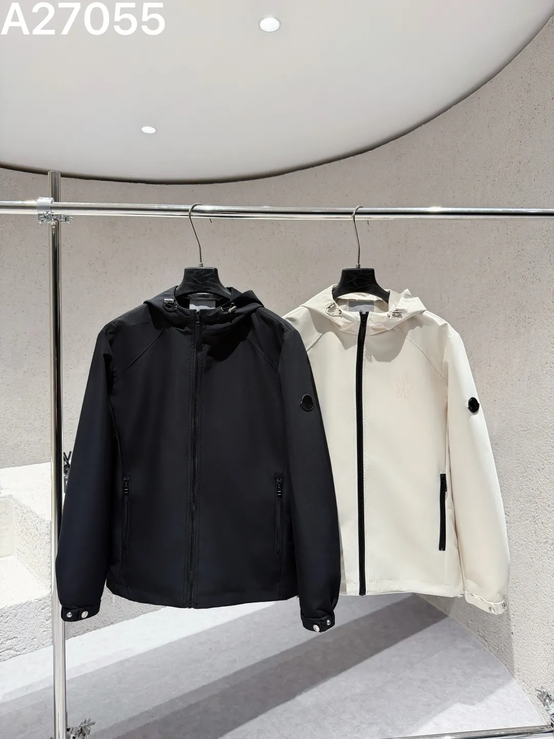 Moncler Hooded Technical Shell Jacket D21521479 — view 3