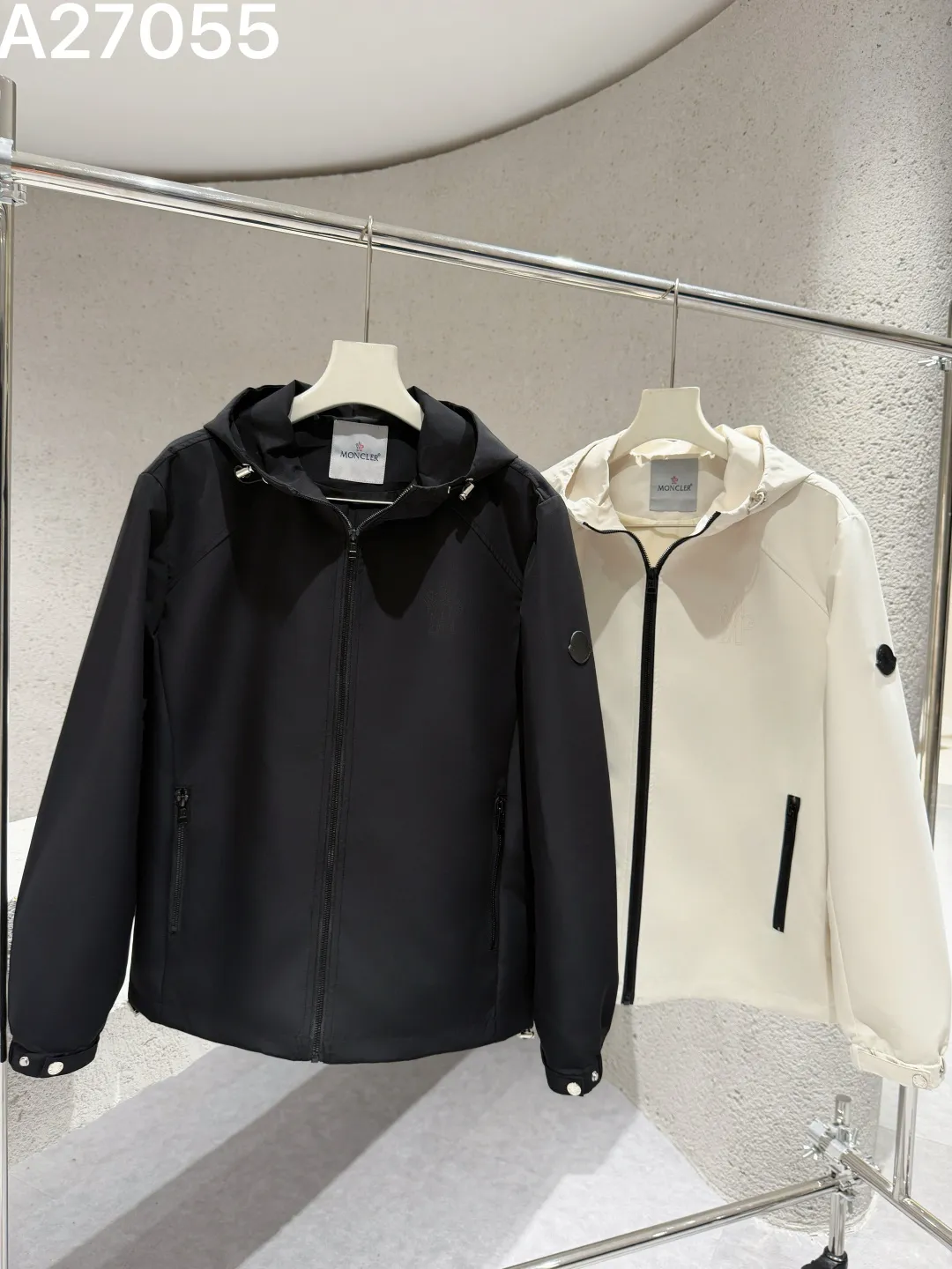Moncler Hooded Technical Shell Jacket D21521479 — view 5