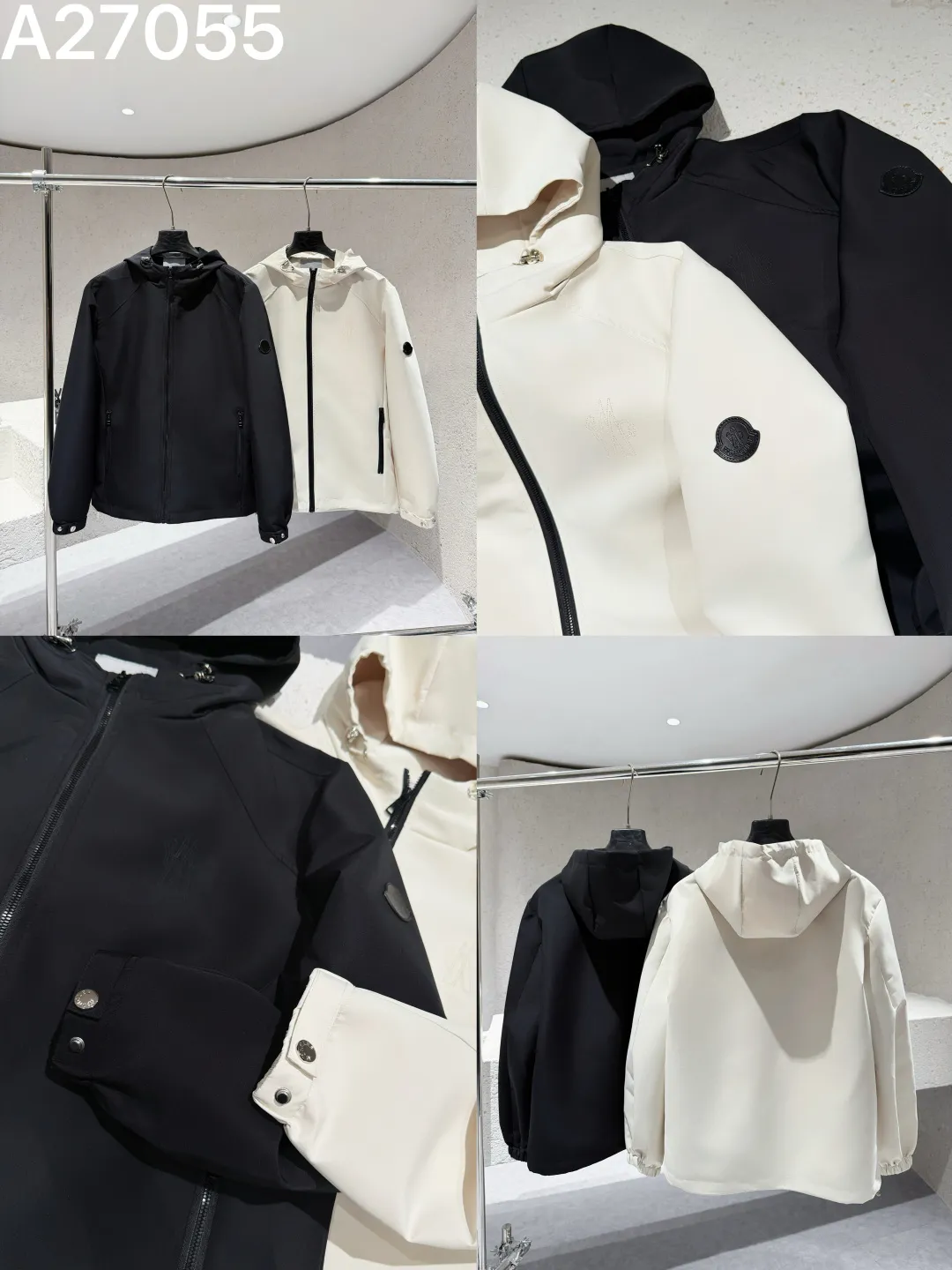 Moncler Hooded Technical Shell Jacket D21521479 — view 9