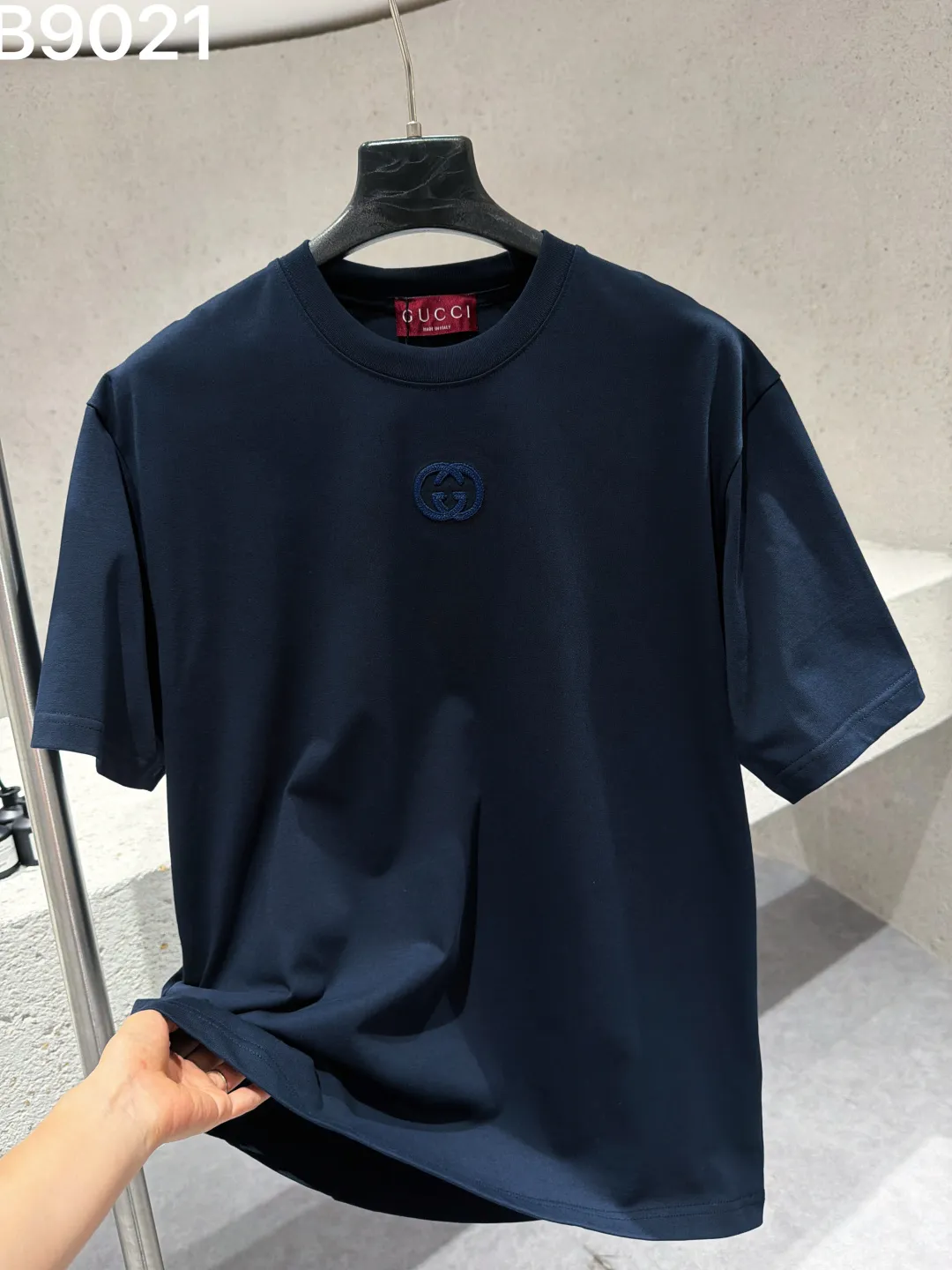 Embroidered Interlocking G Cotton T-Shirt D9021516