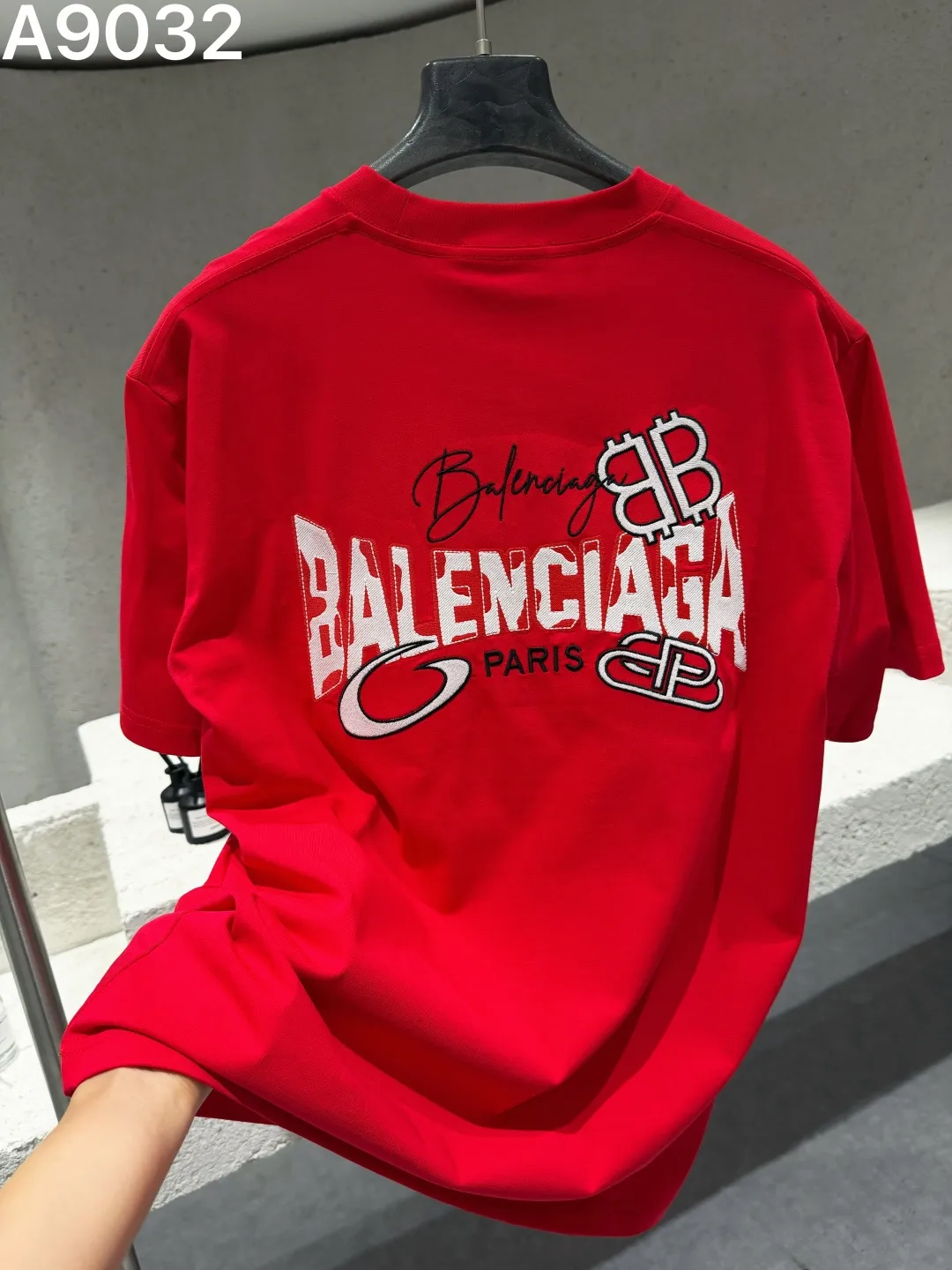 Logo Embroidery Cotton T-Shirt D9021545
