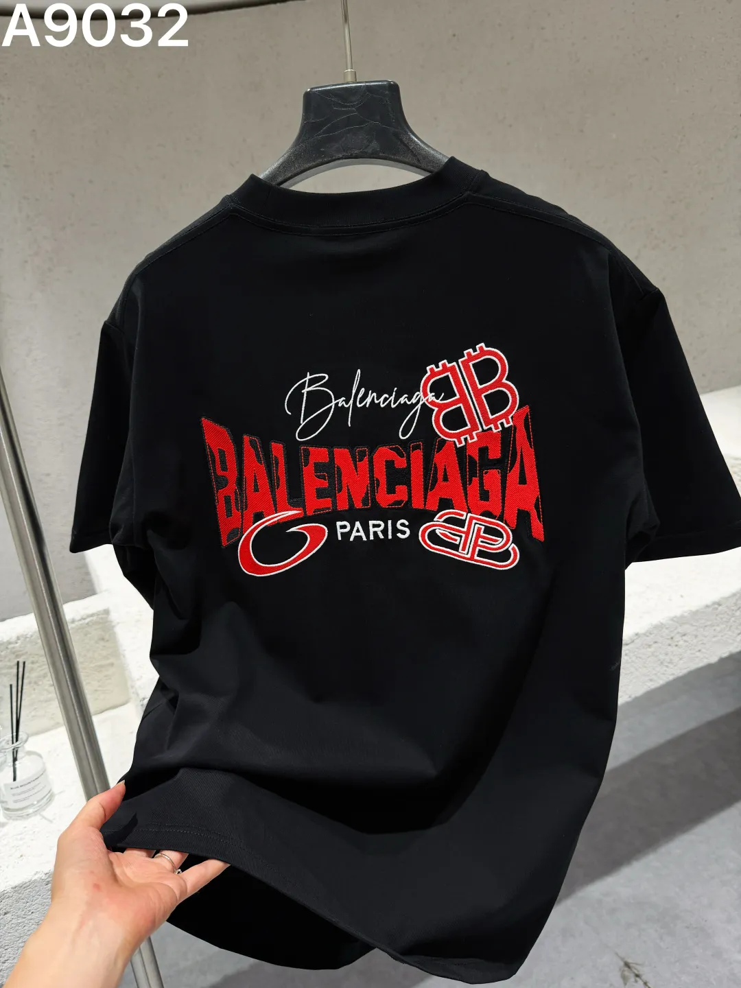Logo Embroidery Cotton T-Shirt D9021545 — view 3