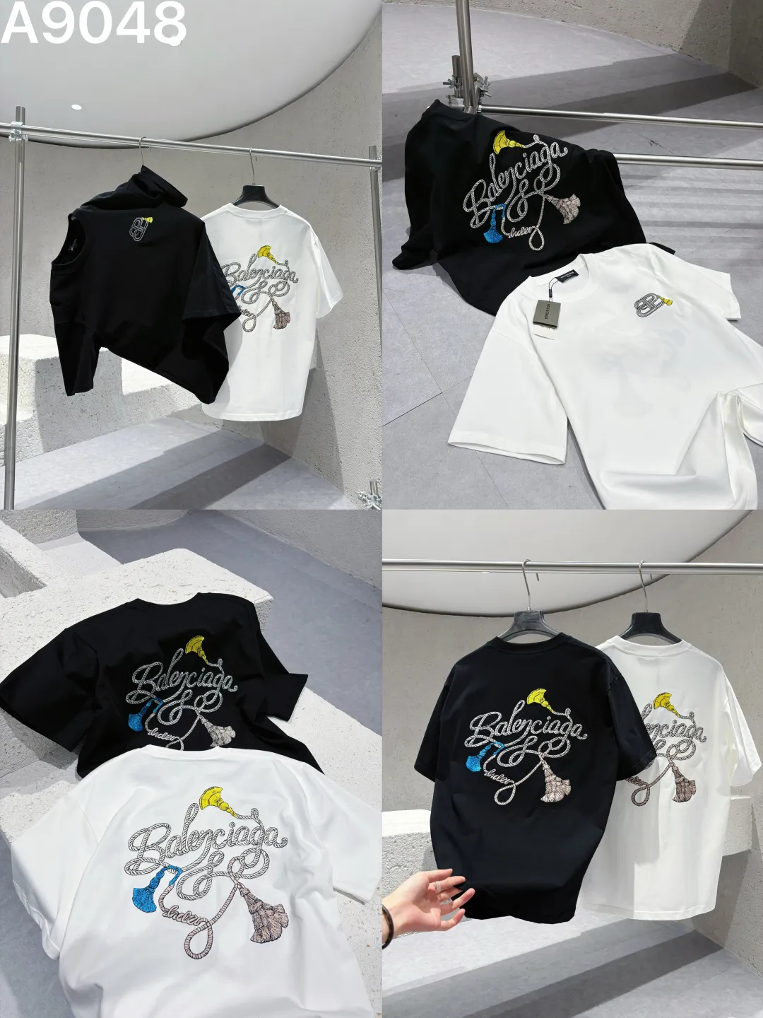 Embroidered Logo Cotton T-Shirt D9021543 — view 9