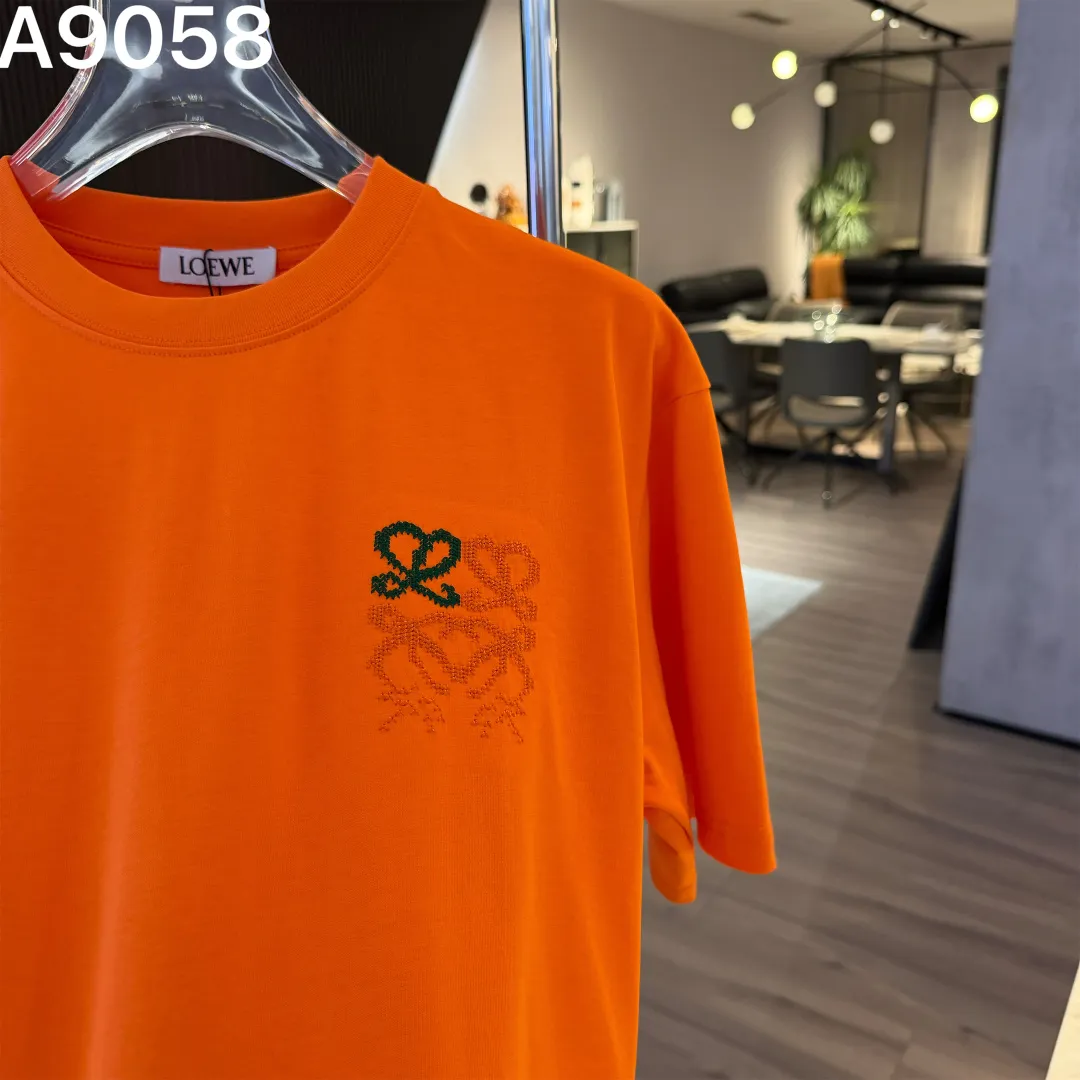 Anagram Embroidered Cotton T-Shirt D9021521 — view 4
