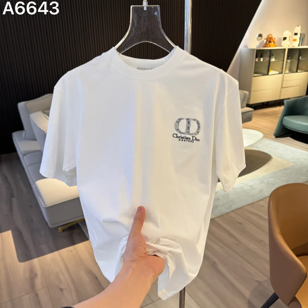 Logo Embroidery Cotton T-Shirt D9021528 — view 2