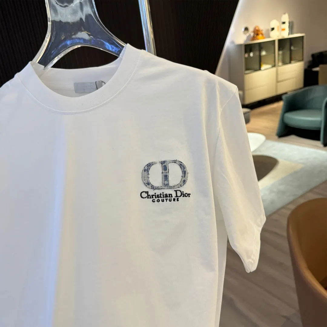 Logo Embroidery Cotton T-Shirt D9021528 — view 3