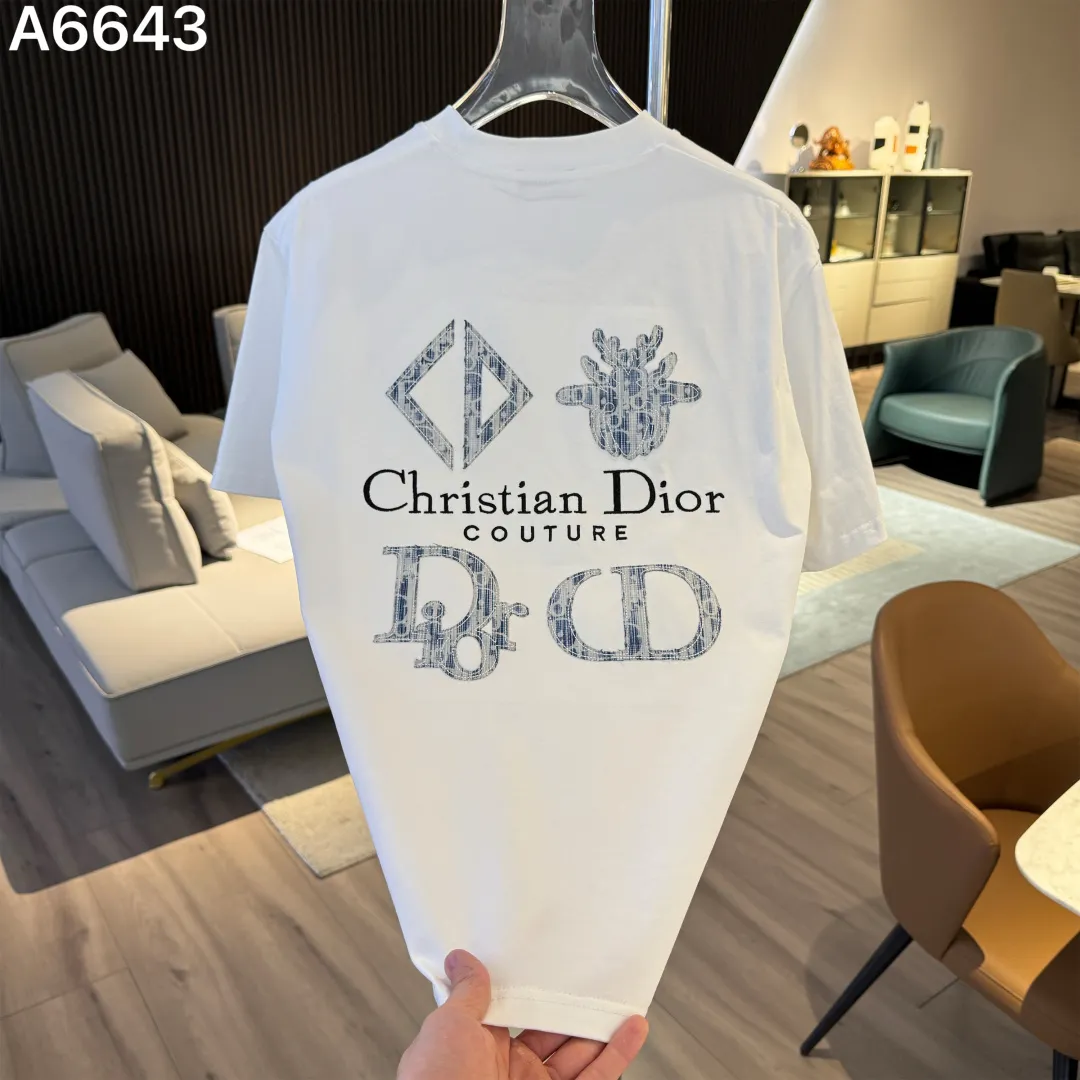Logo Embroidery Cotton T-Shirt D9021528 — view 4