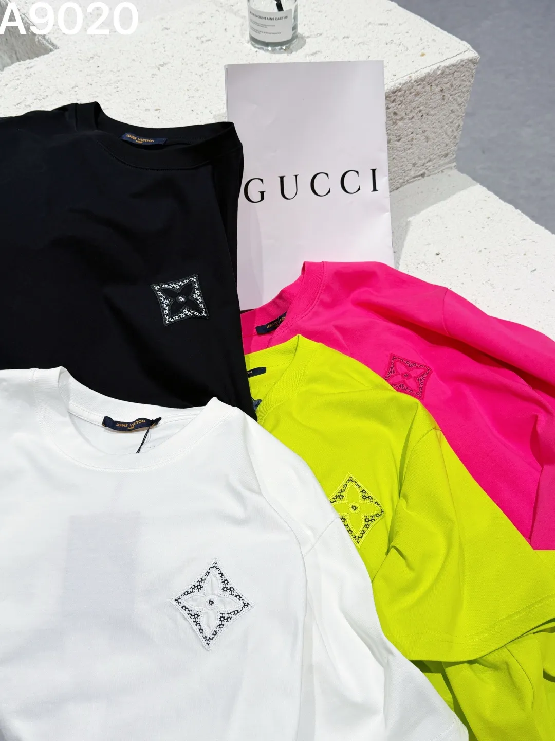Embroidered Monogram Cotton T-Shirt D9021552 — view 7