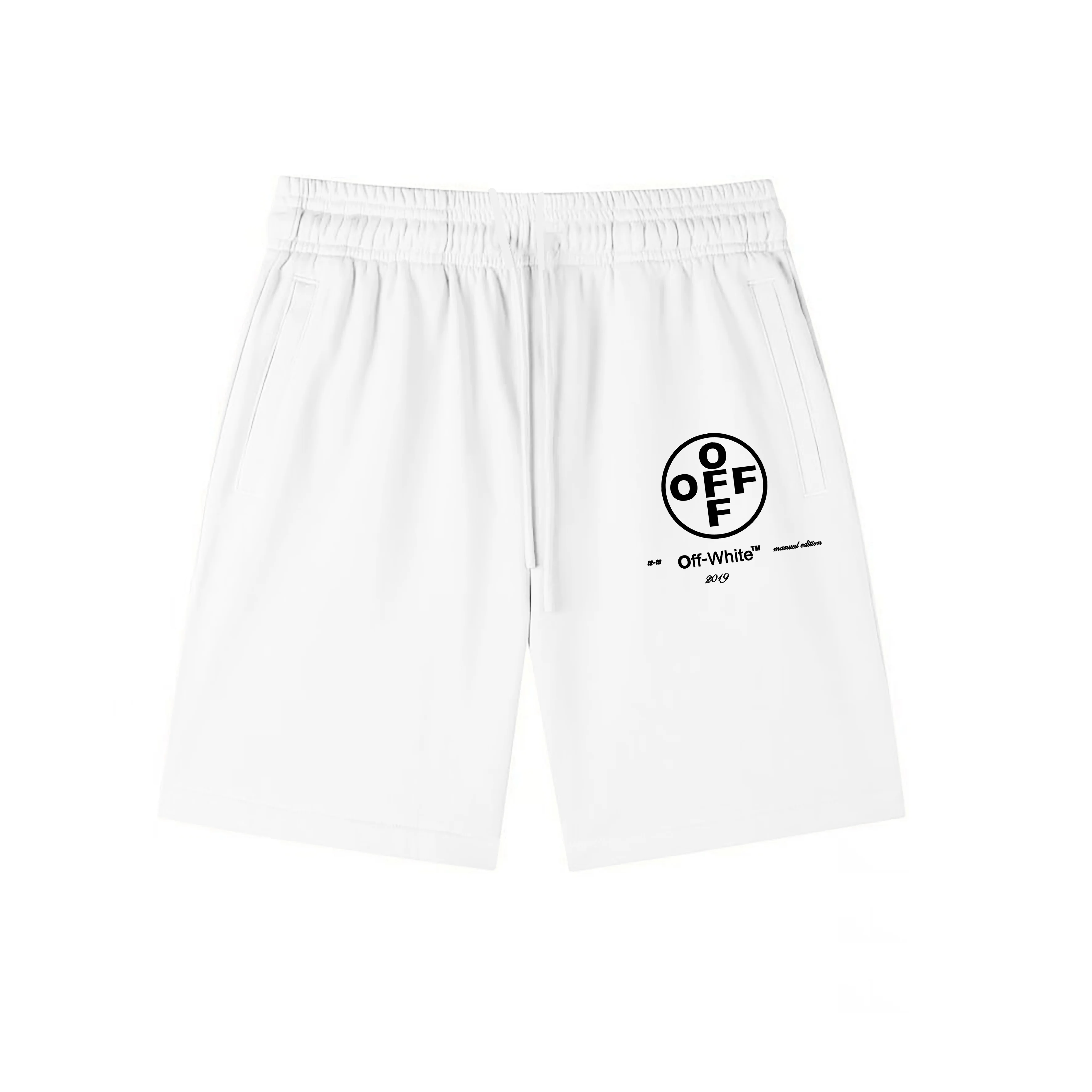 Logo Print Cotton-Jersey Drawstring Shorts D12020267