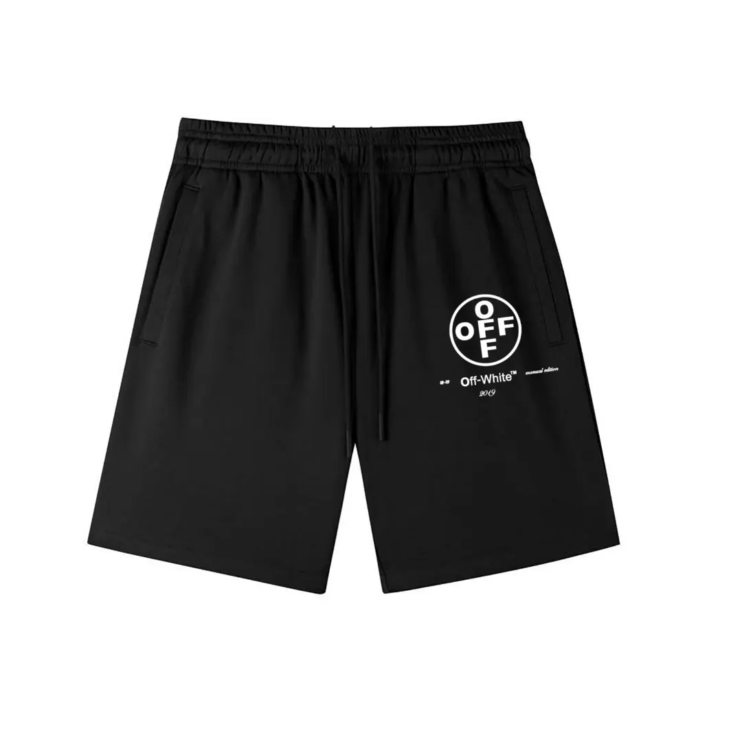 Logo Print Cotton-Jersey Drawstring Shorts D12020267 — view 3
