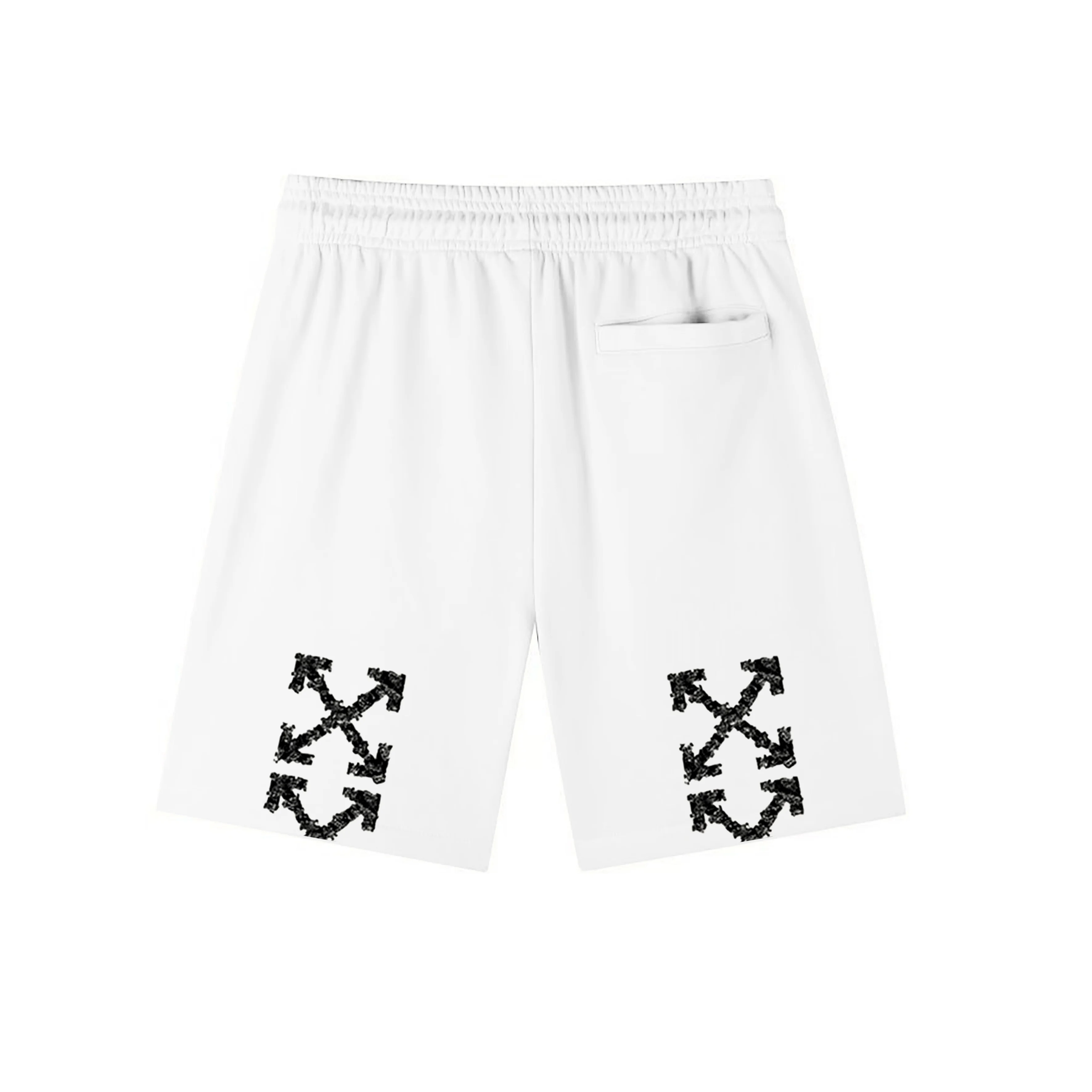 Off-White Logo Print Cotton Jersey Shorts D12020274 — view 2
