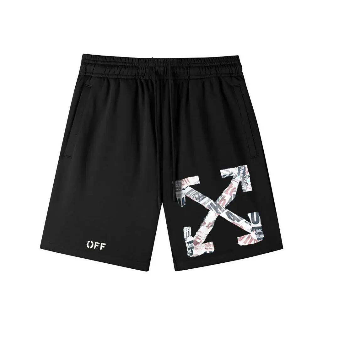 Off-White Logo Print Cotton-Jersey Shorts D12020283 — view 3