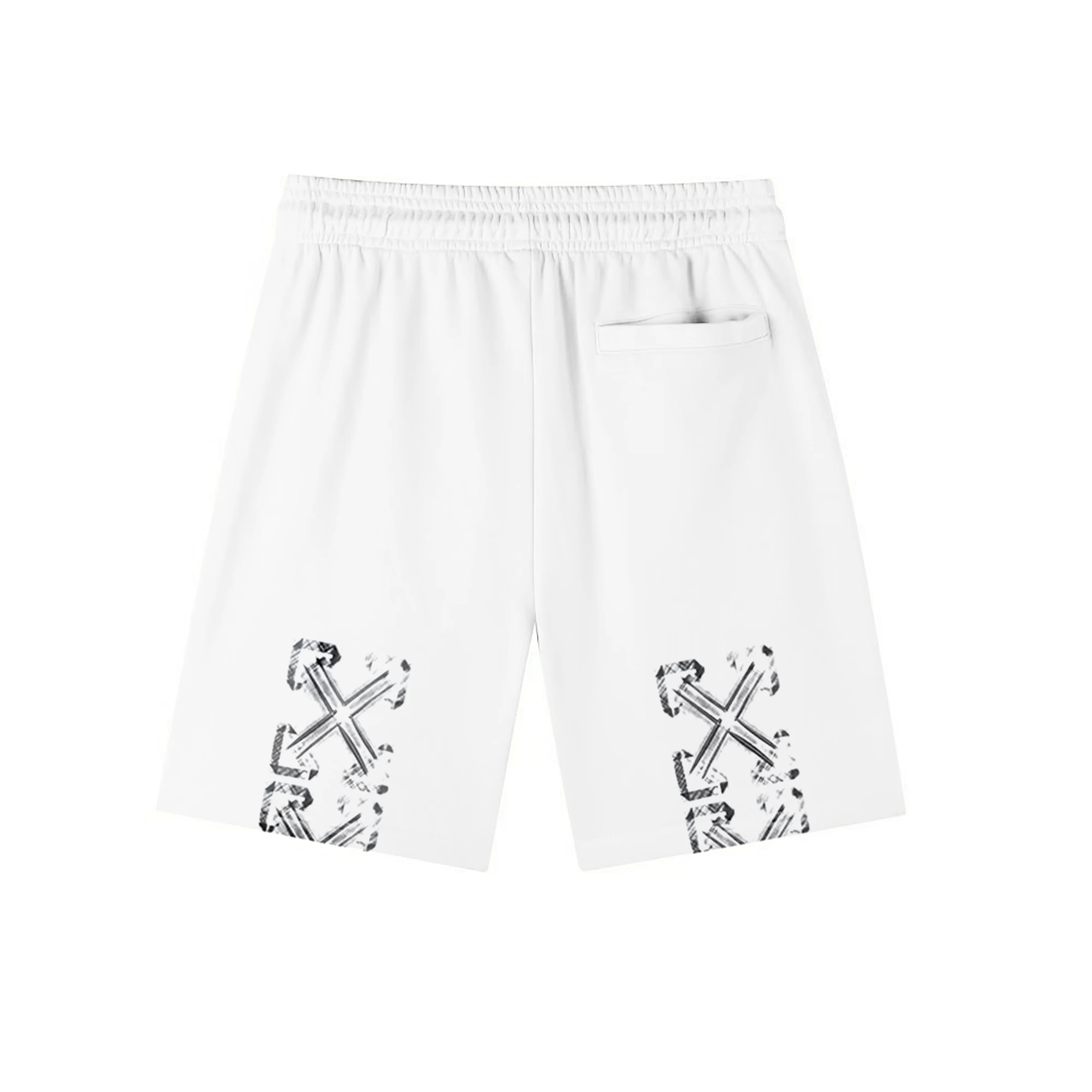 Off-White Logo Print Cotton Jersey Shorts D12020275 — view 2