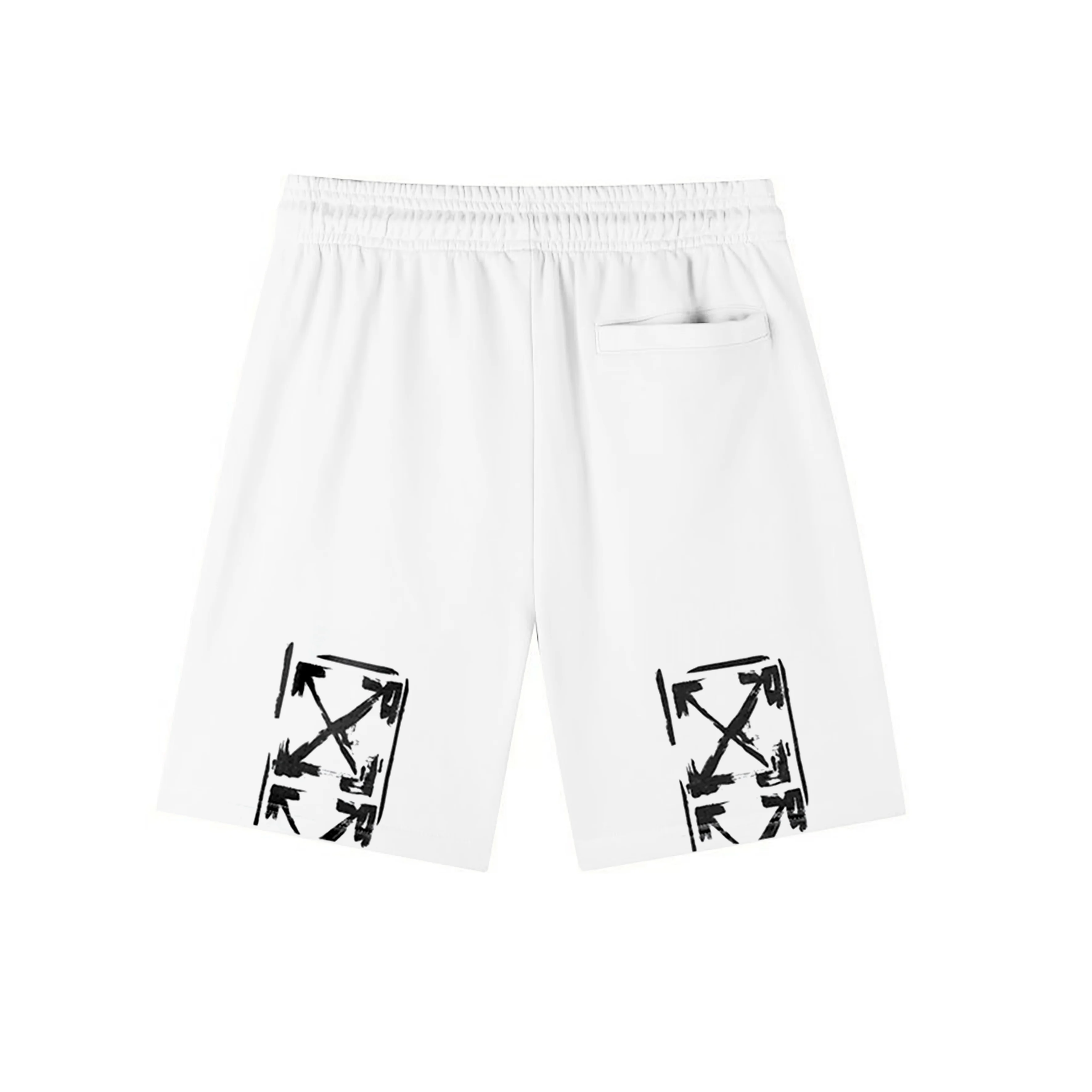 Off-White Logo Print Cotton-Jersey Shorts D12020282 — view 2