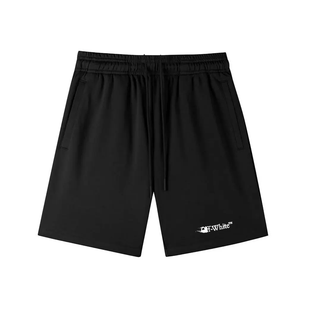 Off-White Logo Print Cotton-Jersey Shorts D12020282 — view 3