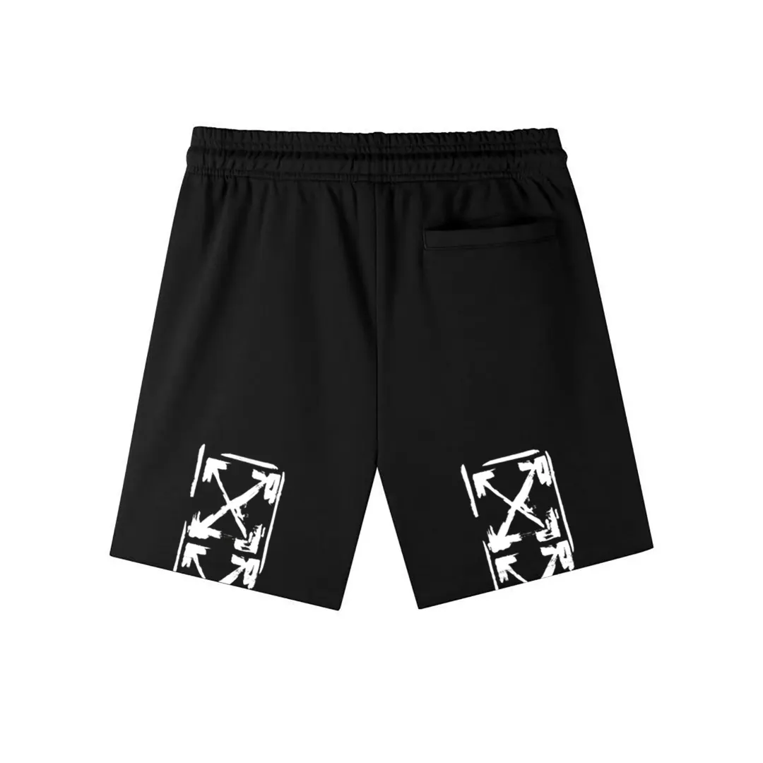 Off-White Logo Print Cotton-Jersey Shorts D12020282 — view 4