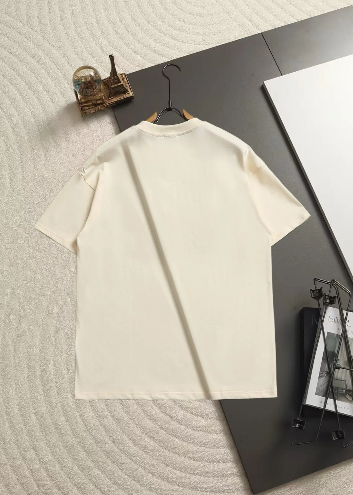 Saint Laurent Logo Embroidered Cotton T-Shirt D13520188 — view 8