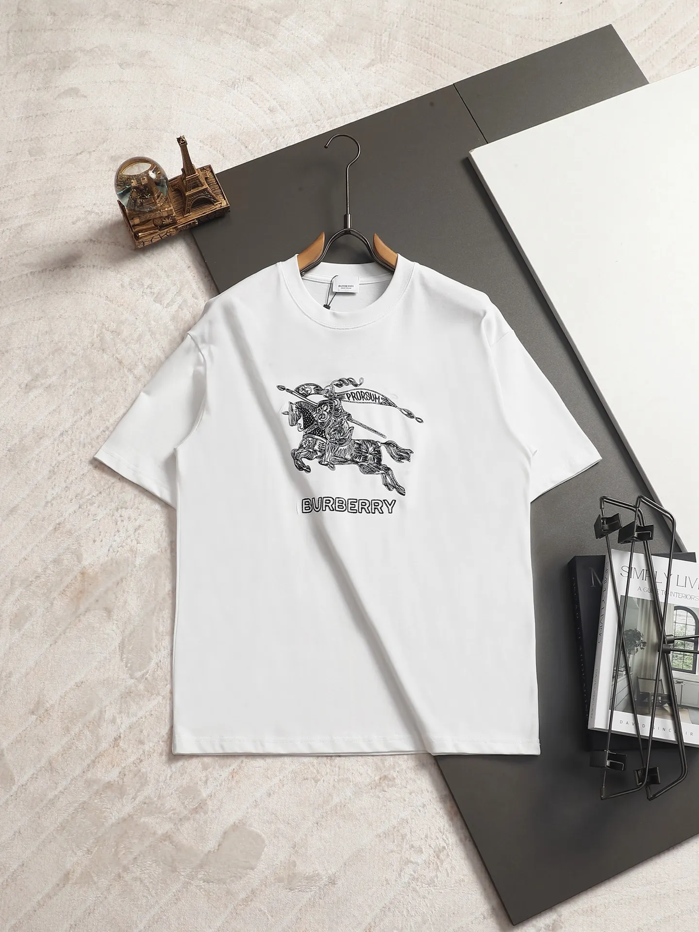 Embroidered Equestrian Knight Logo T-Shirt D13520175