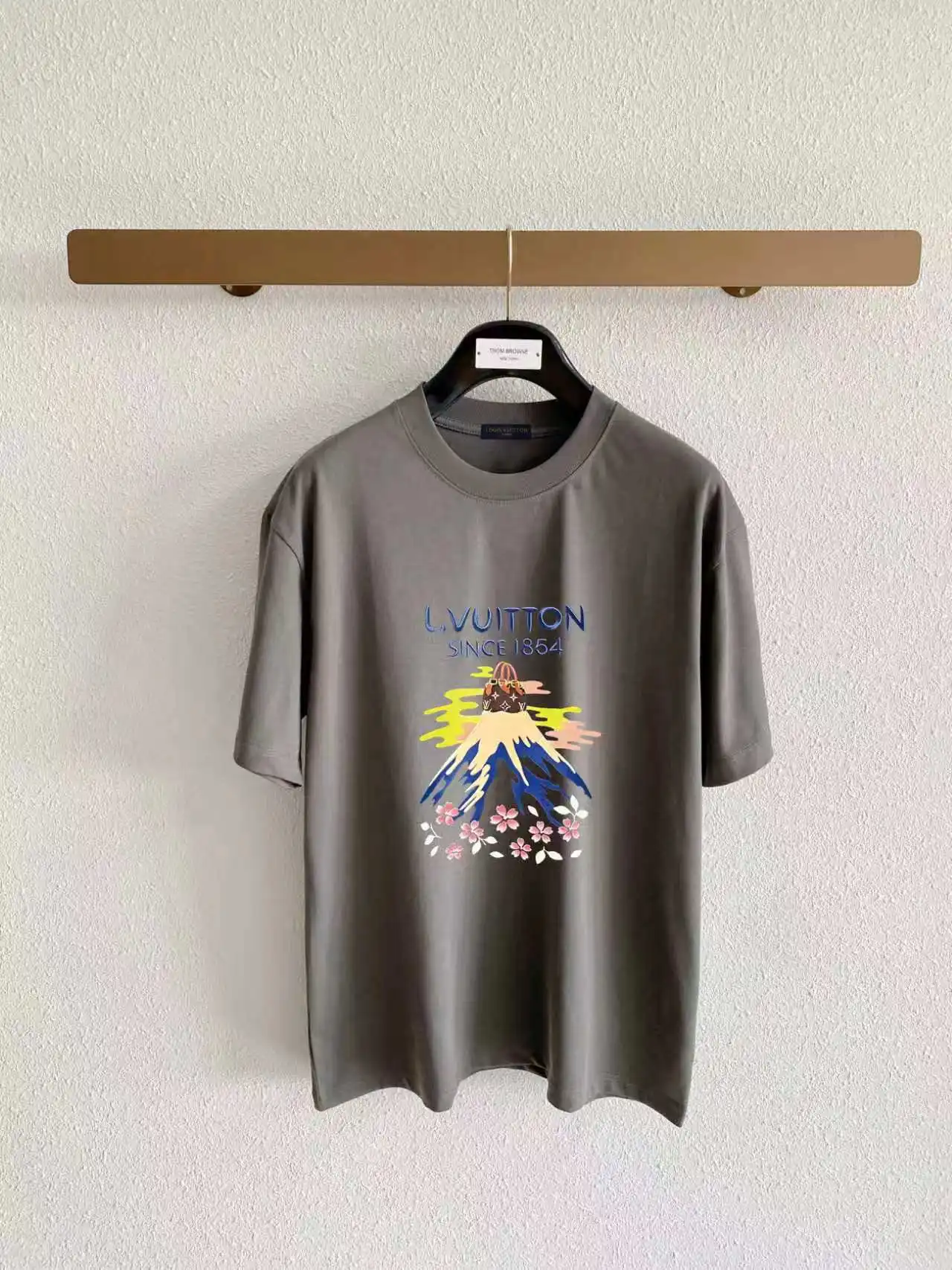 Mount Fuji Graphic Print Cotton T-Shirt D13520317