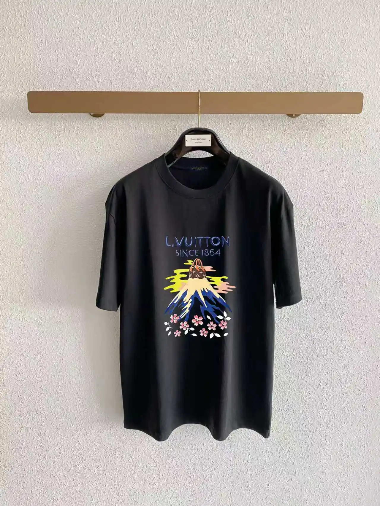 Mount Fuji Graphic Print Cotton T-Shirt D13520319
