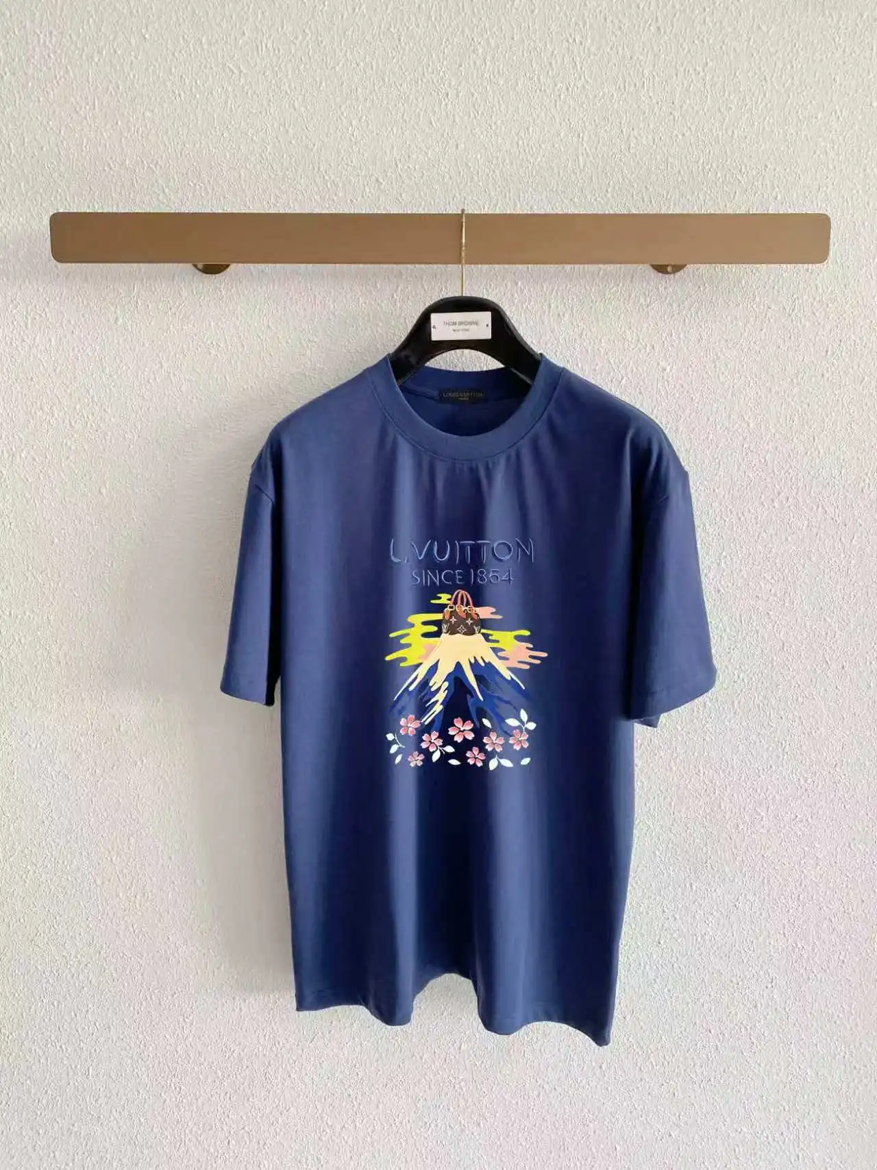 Mount Fuji Graphic Print Cotton T-Shirt D13520318