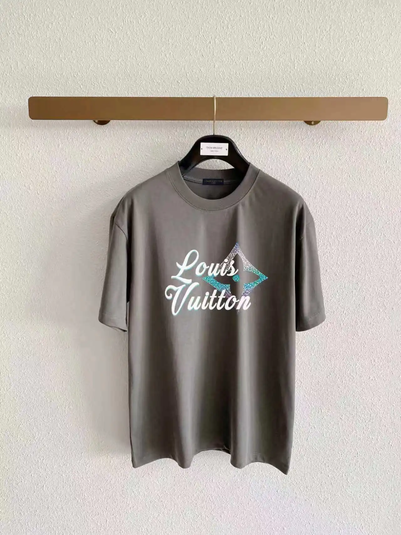 Gradient Script Logo Cotton T-Shirt D13520321