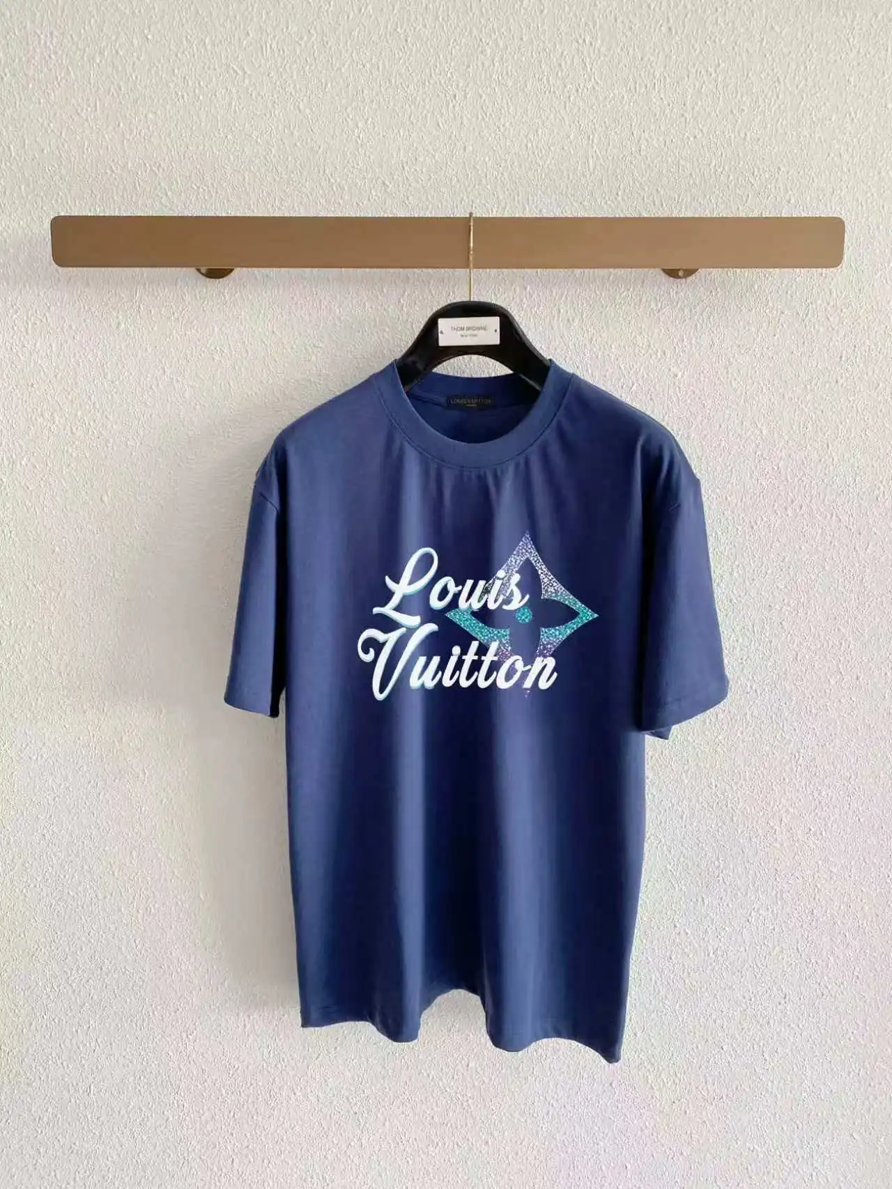 Gradient Script Logo Cotton T-Shirt D13520322