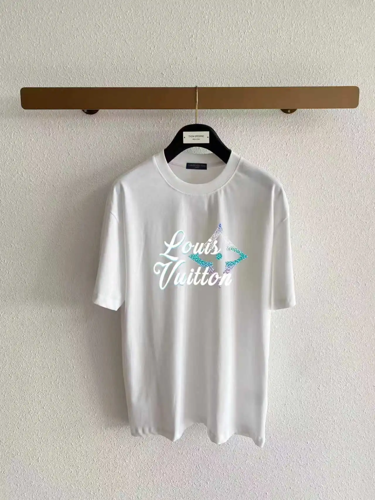 Gradient Script Logo Cotton T-Shirt D13520320