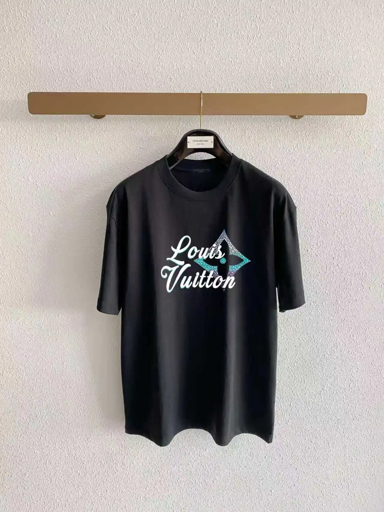 Gradient Script Logo Cotton T-Shirt D13520323