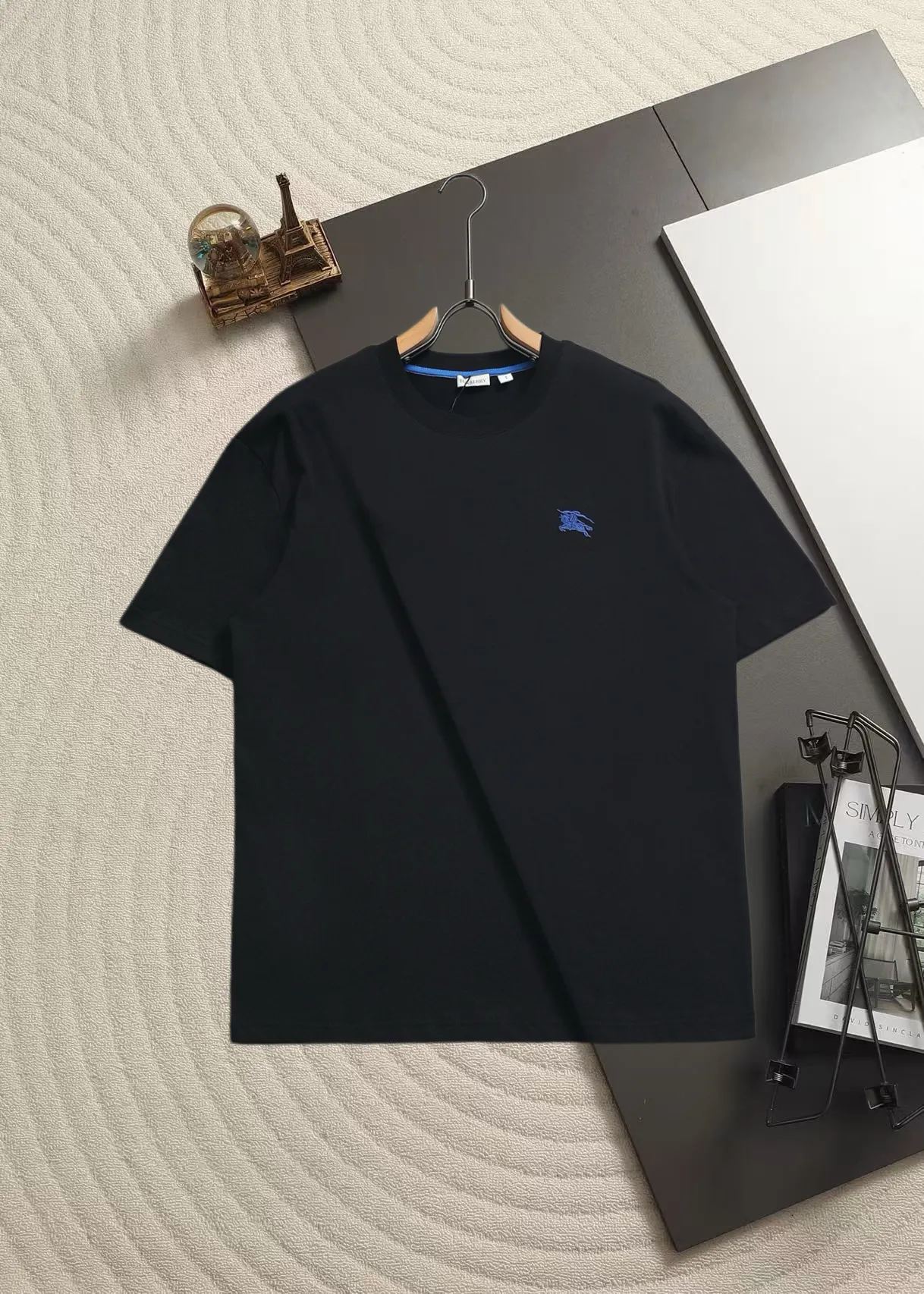 Embroidered Equestrian Knight Logo Cotton T-Shirt D13520170