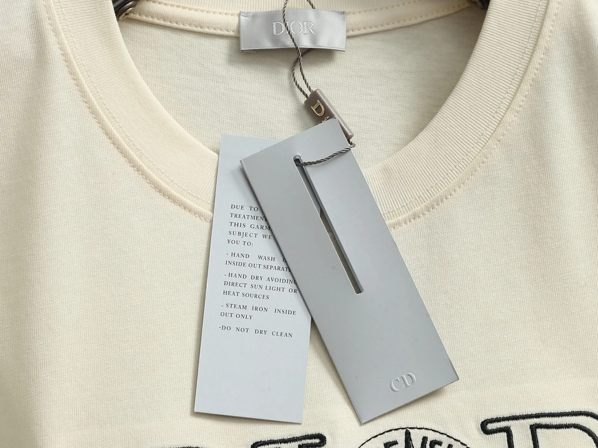 Embroidered Logo Cotton T-Shirt D13520165 — view 5