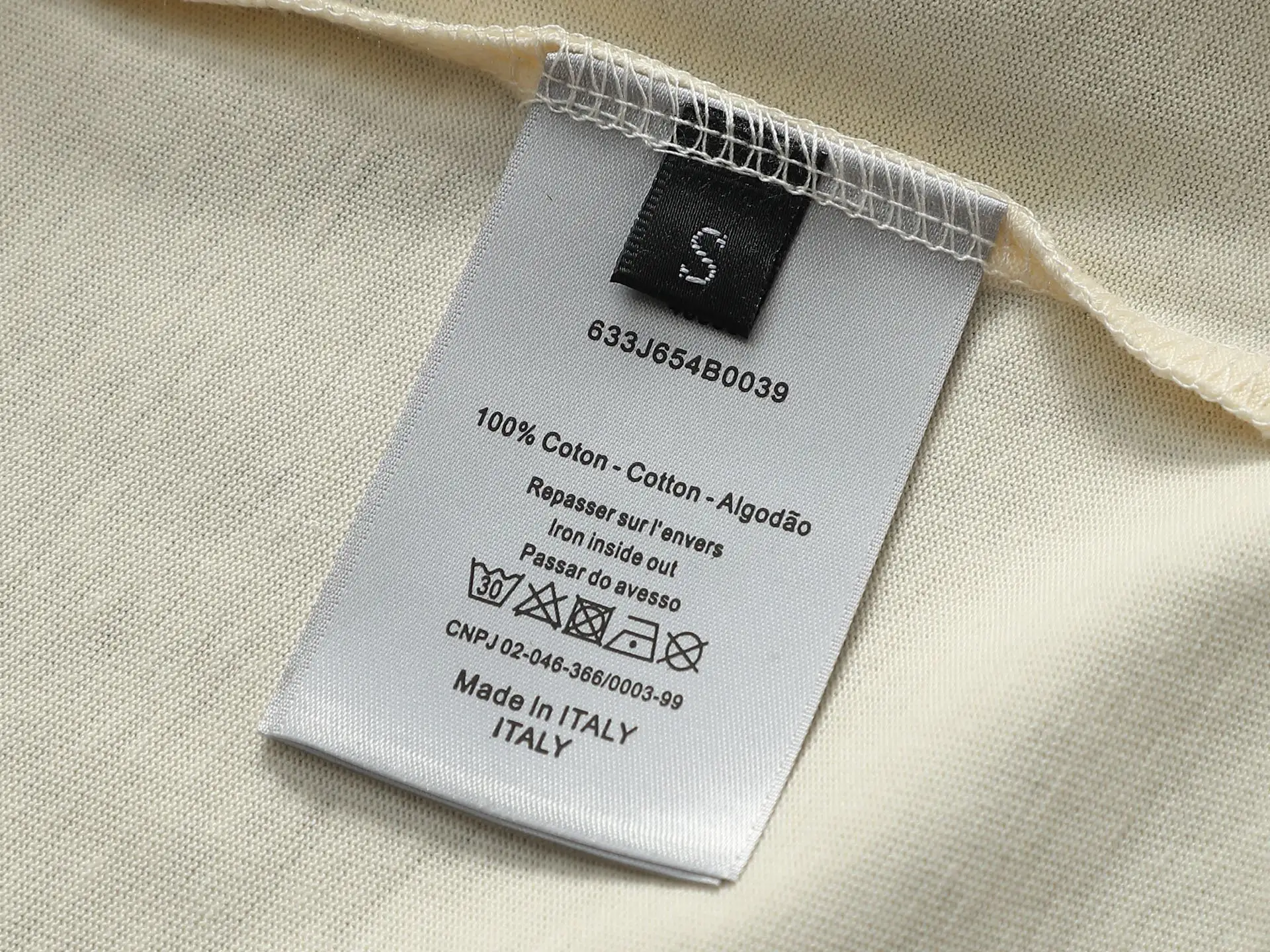 Embroidered Logo Cotton T-Shirt D13520165 — view 7