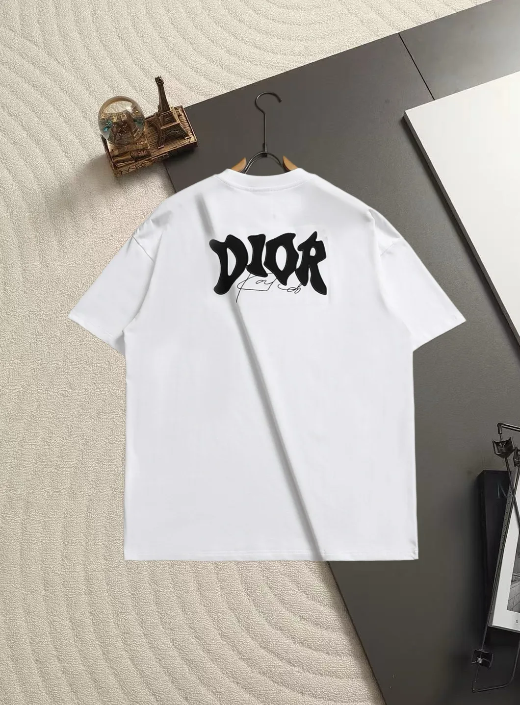 CD Logo Appliqué Cotton T-Shirt D13520156 — view 3
