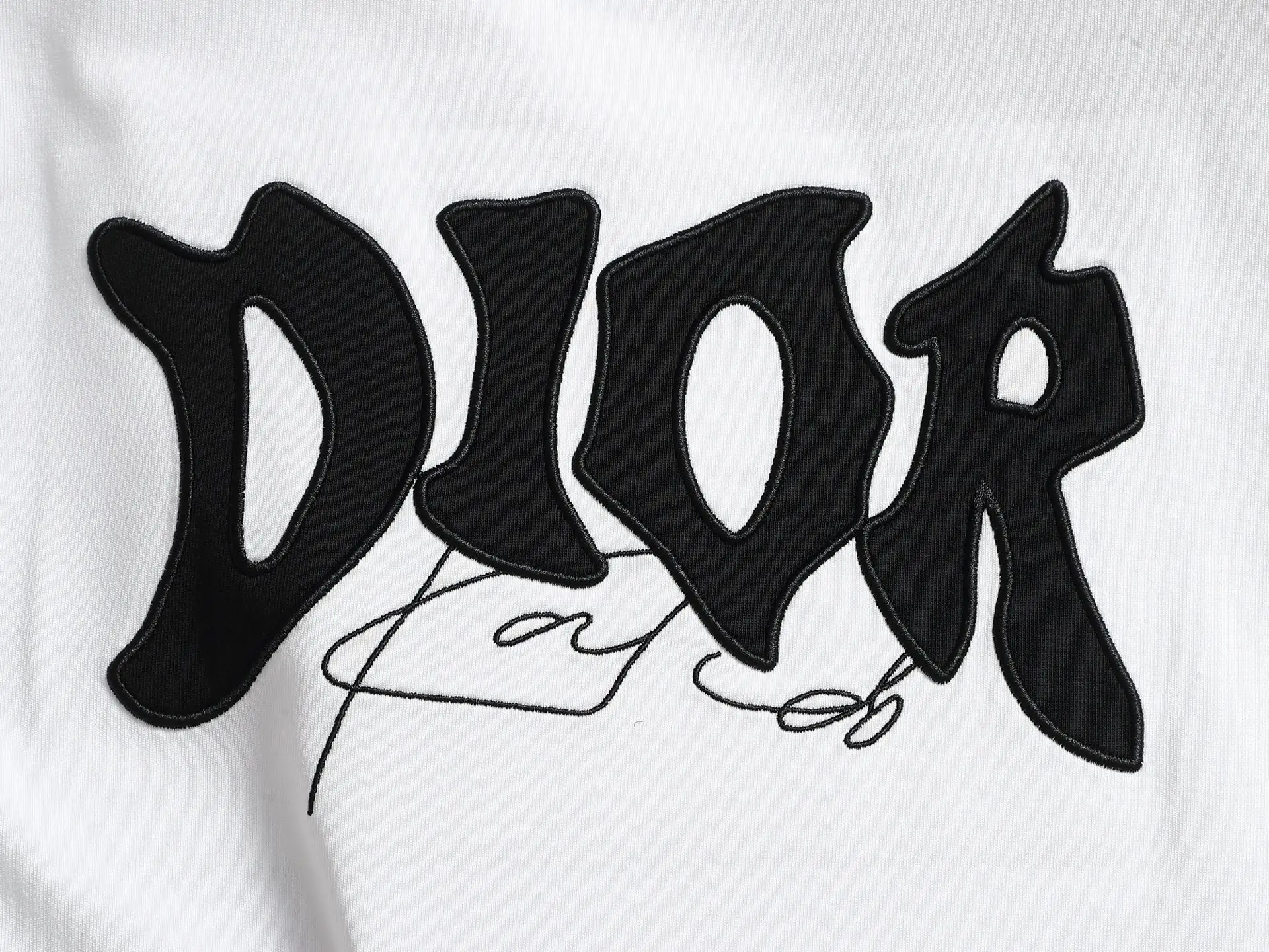 CD Logo Appliqué Cotton T-Shirt D13520156 — view 8