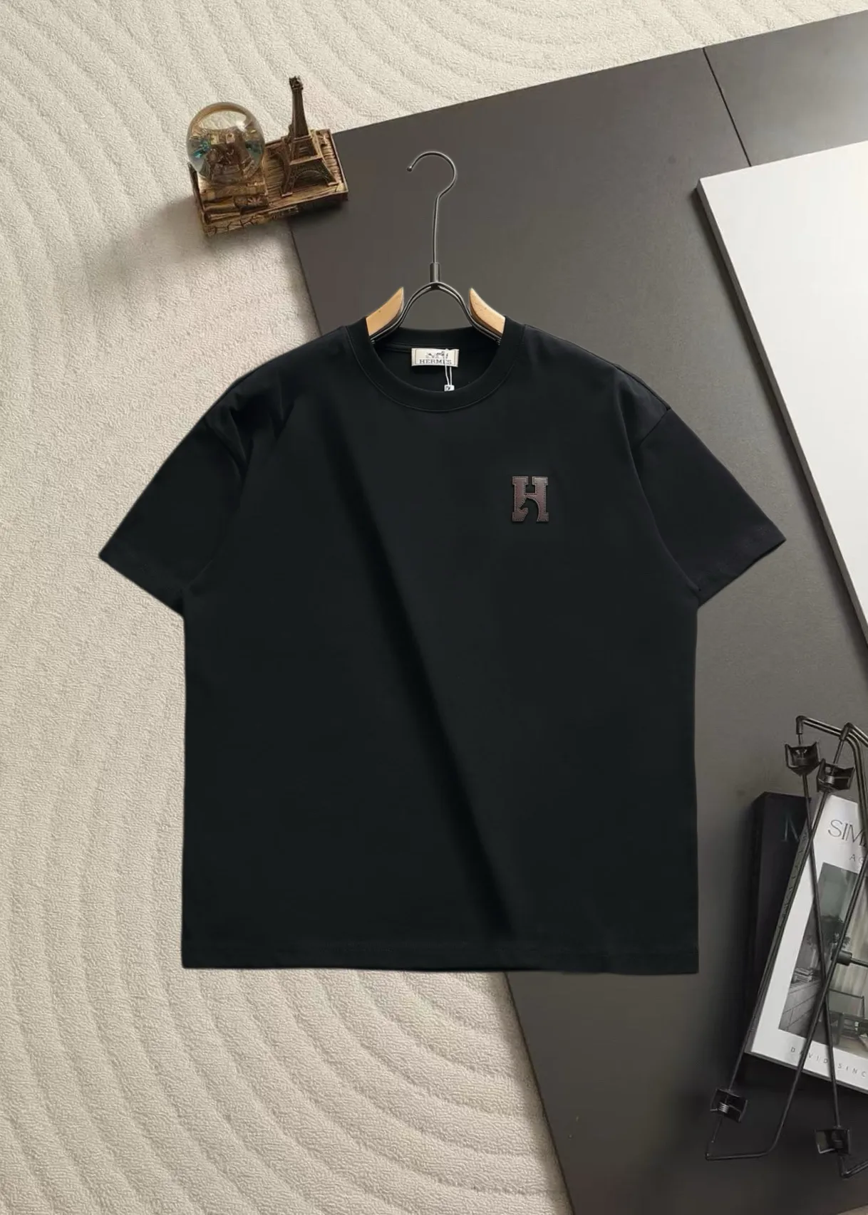 H Logo Cotton-Blend T-Shirt D13520193