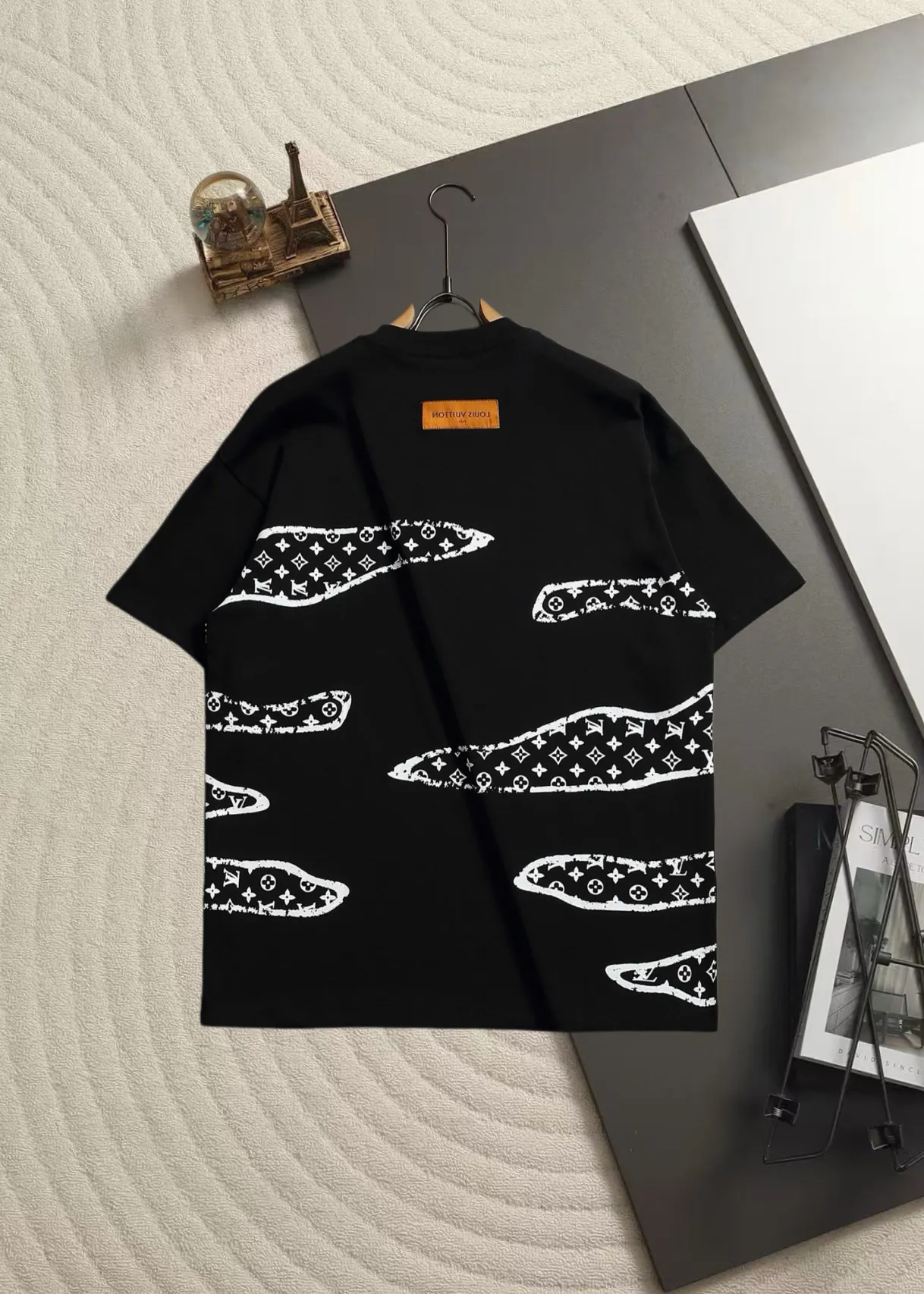 Logo Embroidered Monogram Print T-Shirt D13520159 — view 3