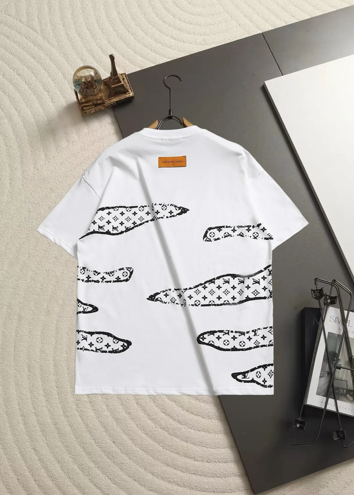 Embroidered Monogram Logo Cotton T-Shirt D13520158 — view 3