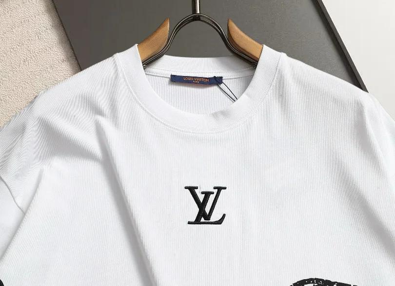 Embroidered Monogram Logo Cotton T-Shirt D13520158 — view 4