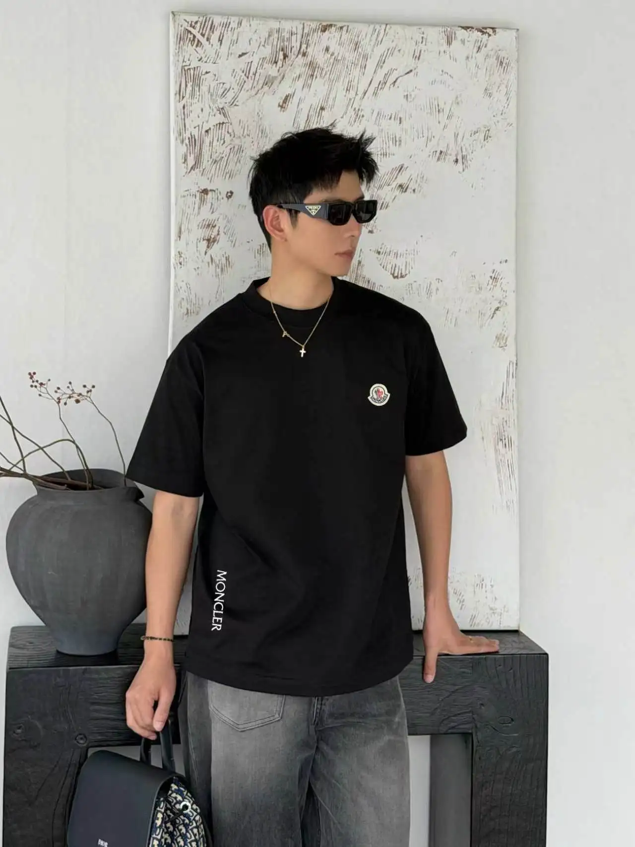 Logo Patch Cotton Jersey T-Shirt D13520104 — view 6