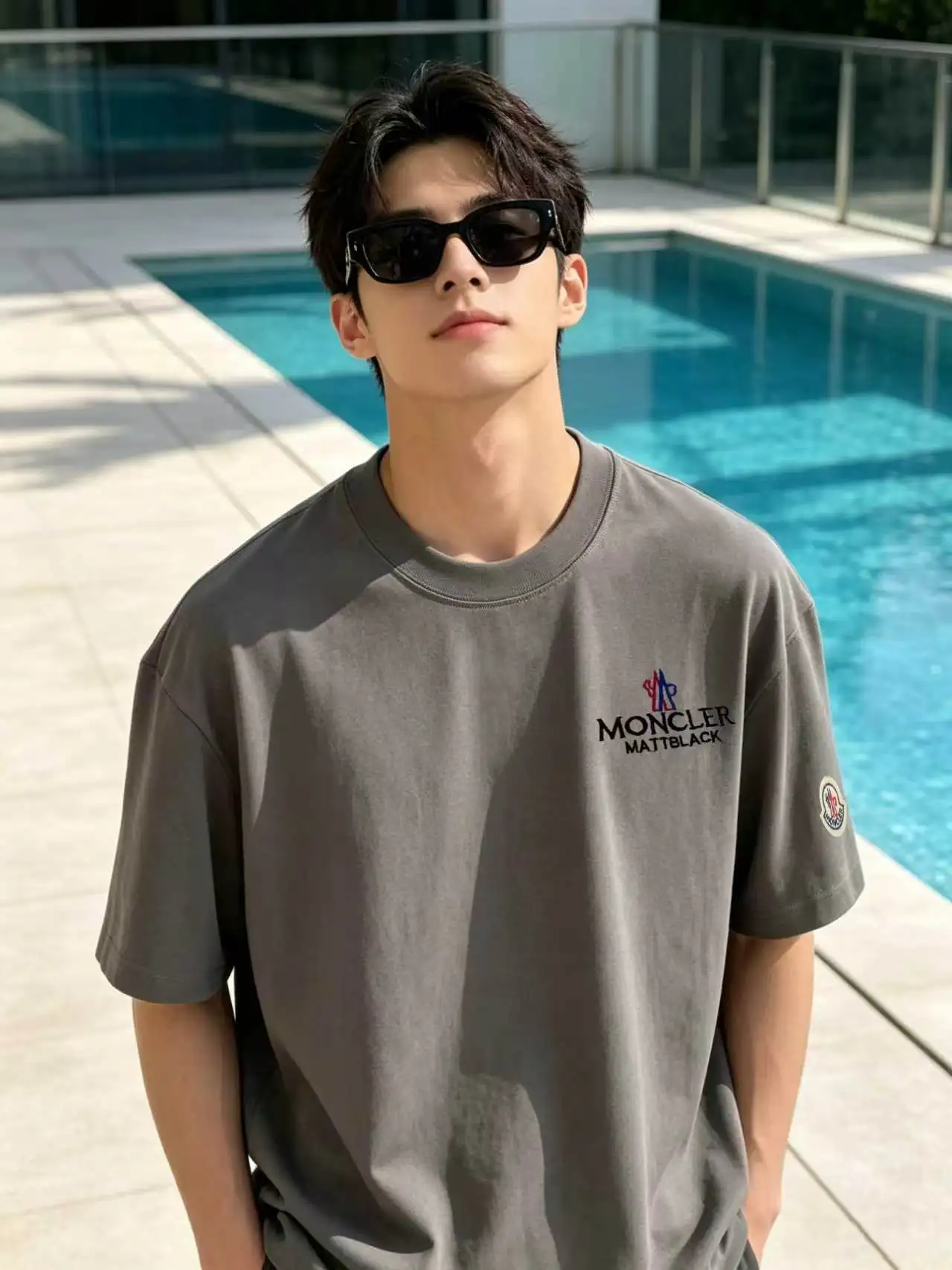 Embroidered Logo Cotton T-Shirt D13520114 — view 5